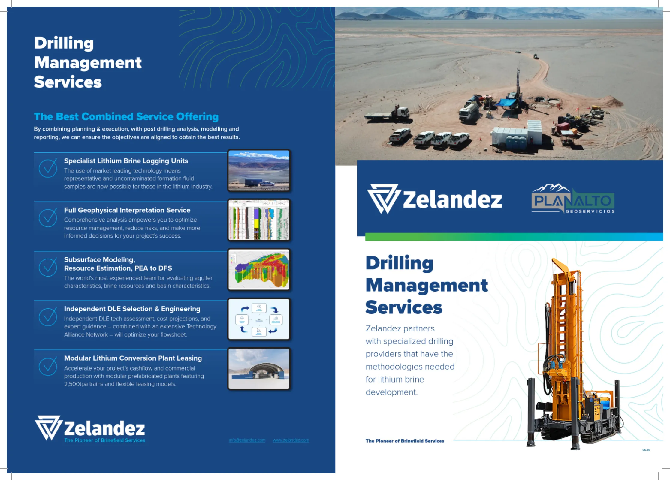 Planalto Geoservicios SA - Flyer in cooperation with Zelandez