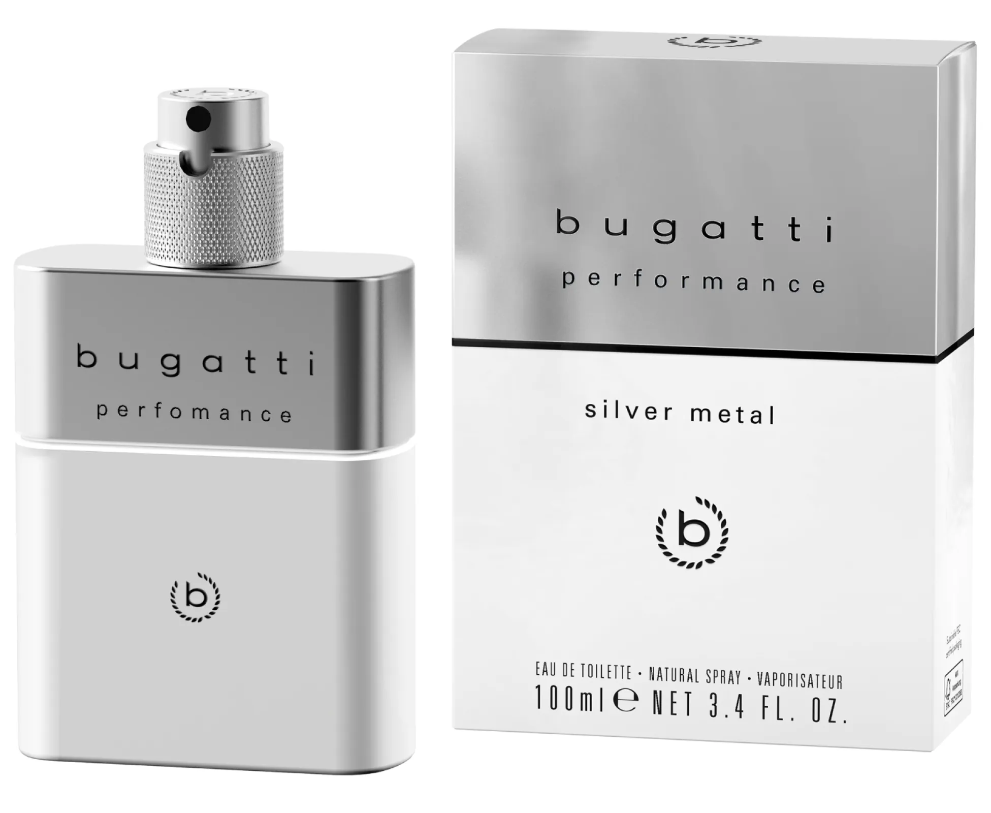 Bugatti Performance Silver Metal for him EdT - Rendering