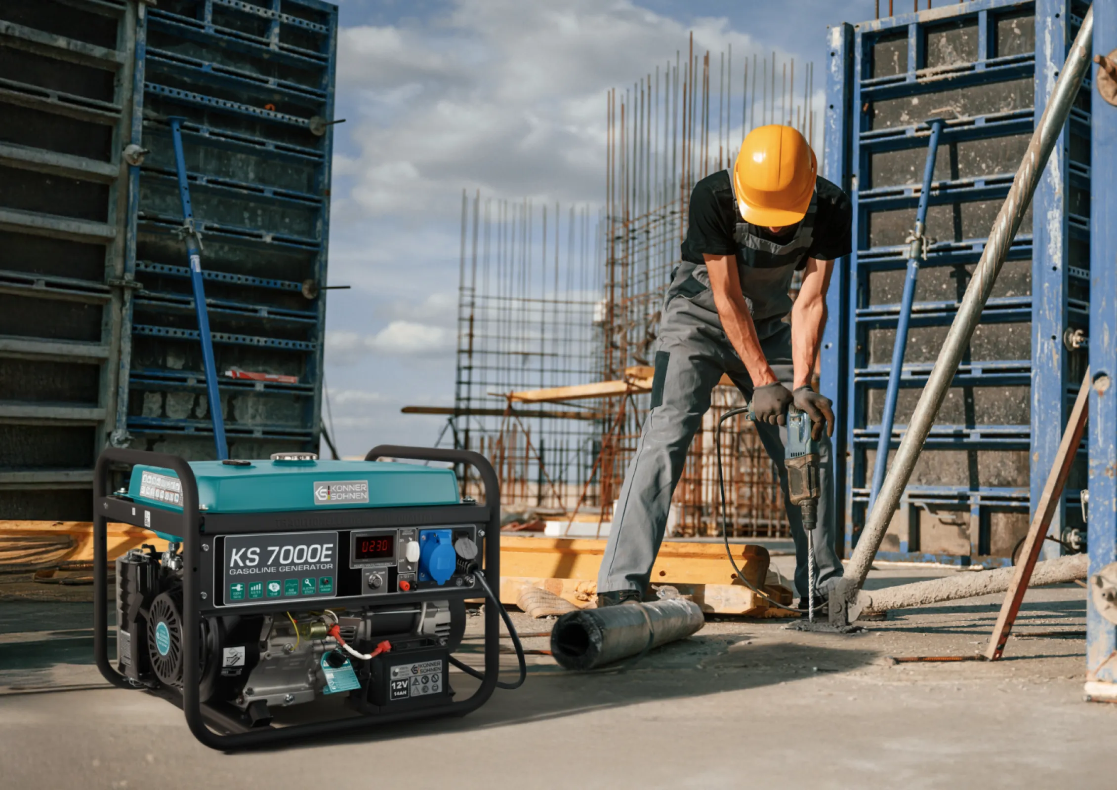 Gasoline generator KS 7000E for Heavy Duty tasks