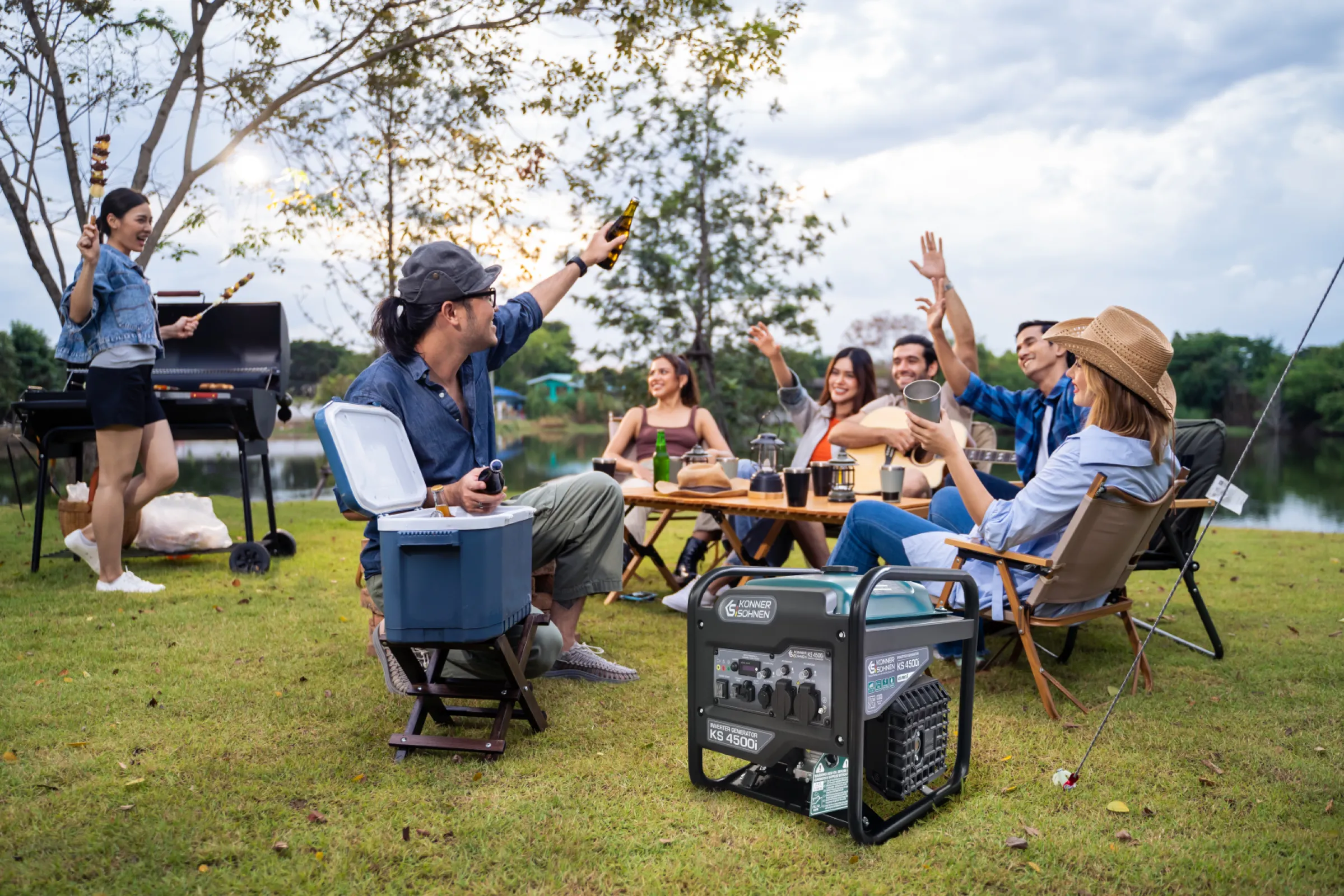 Lightweight inverter generator  KS 4500i - best choice for camping