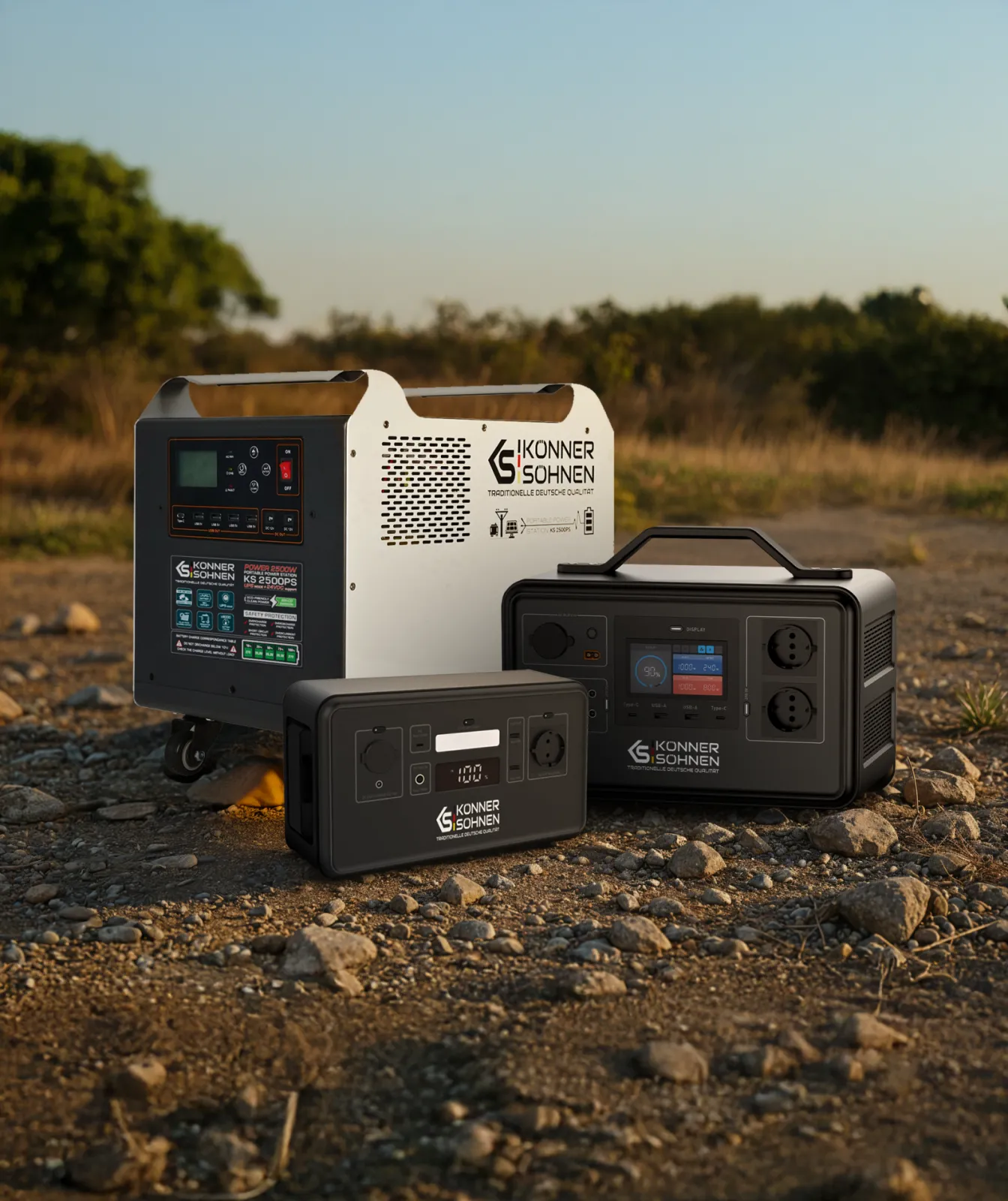 Power your devices anywhere with Portable power plants from Könner & Söhnen®