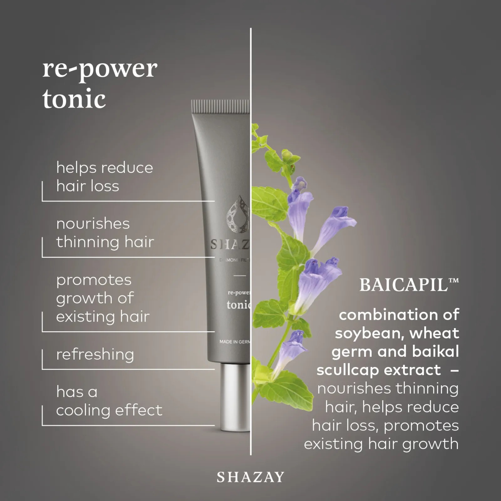 SHAZAY Re-Power Tonic ingredients