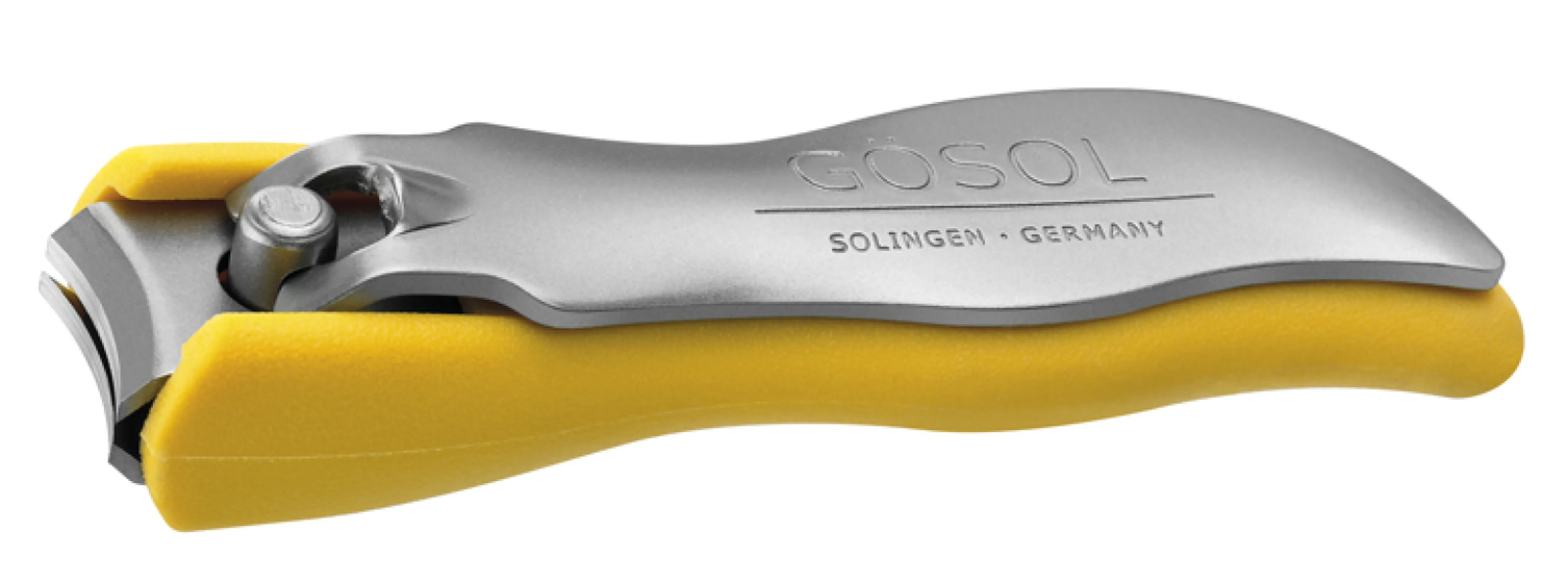 Nail clipper round cut, yellow (available in six colors)
