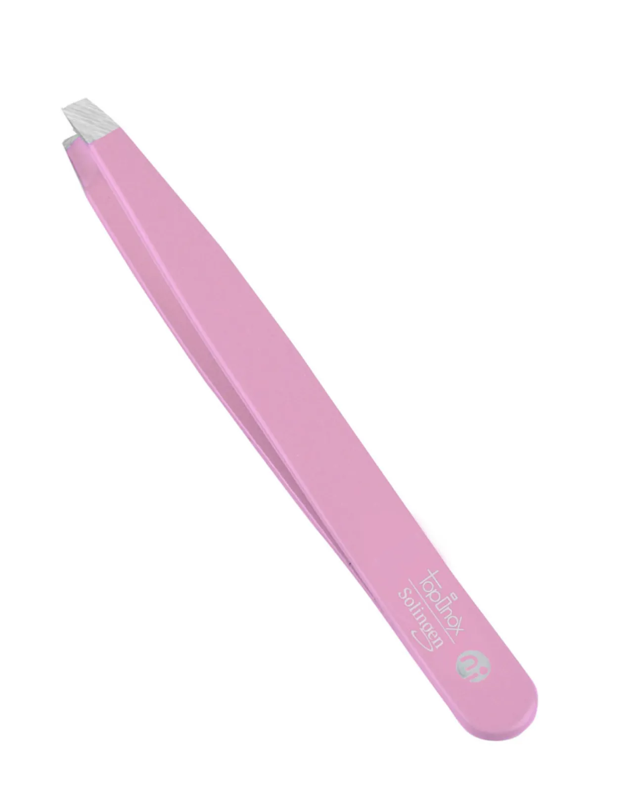 Tweezers Slanted Pink Topinox