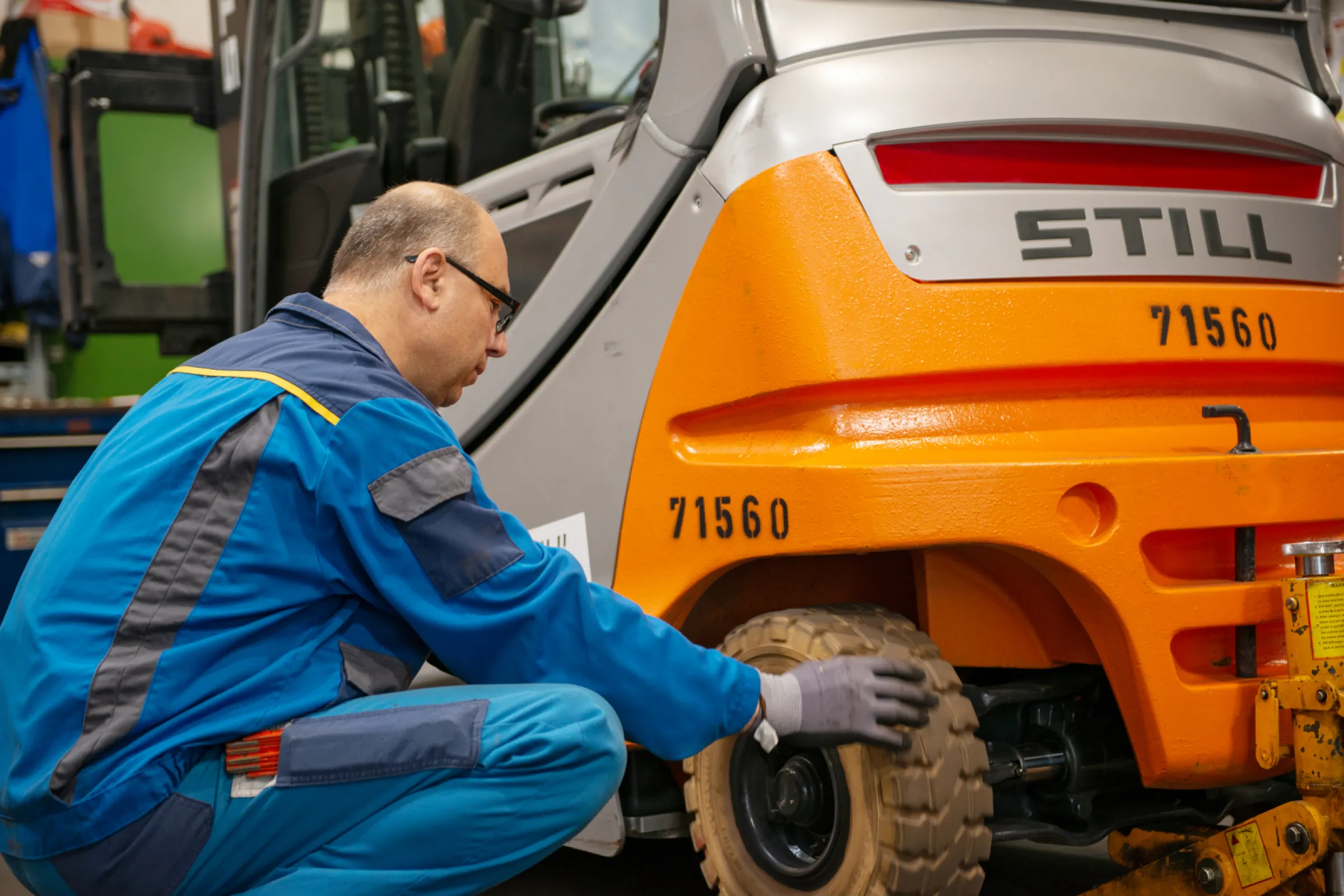 exhaustive contol of all forklifts