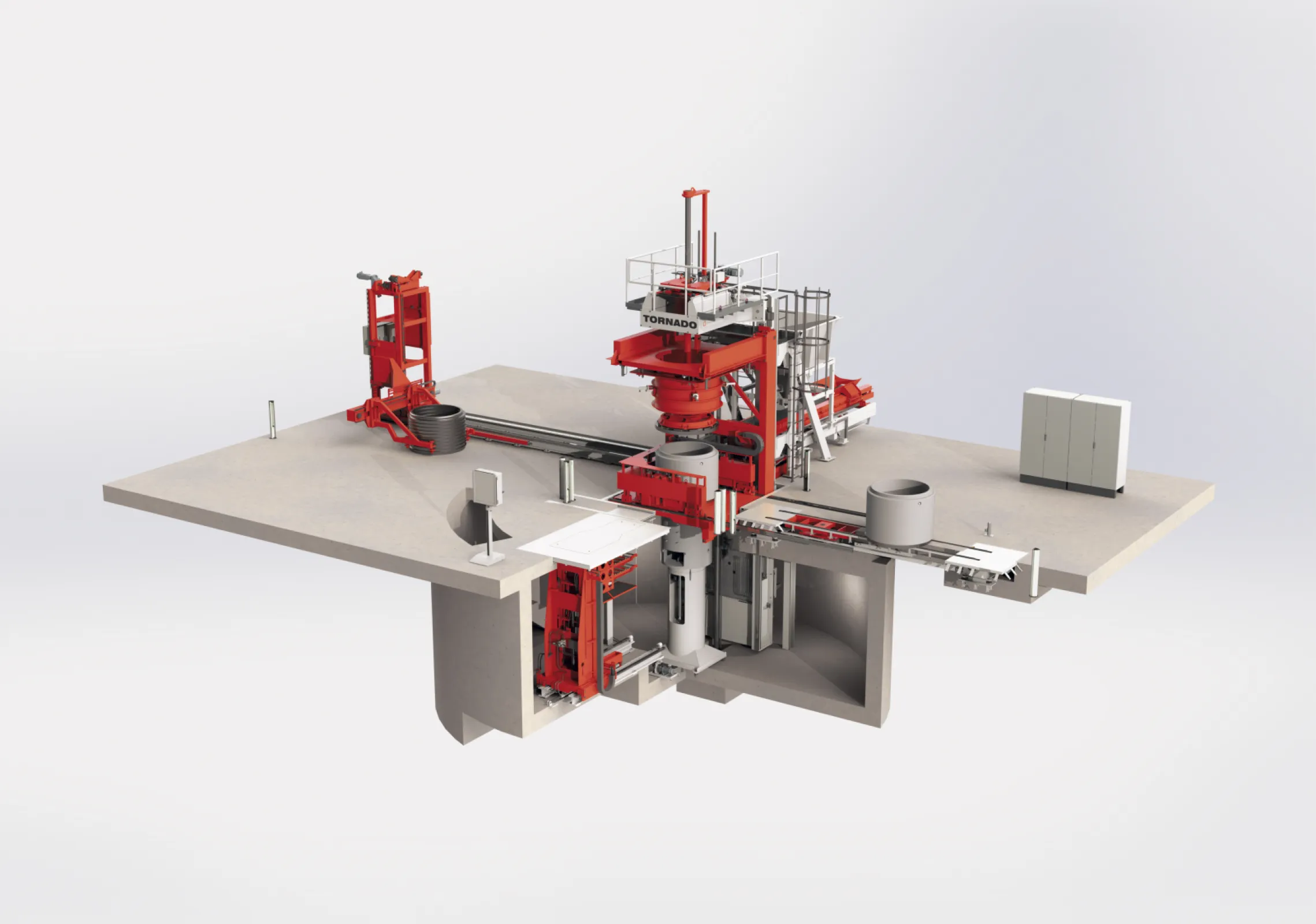 TORNADO - Automatic concrete pipe and manhole machine