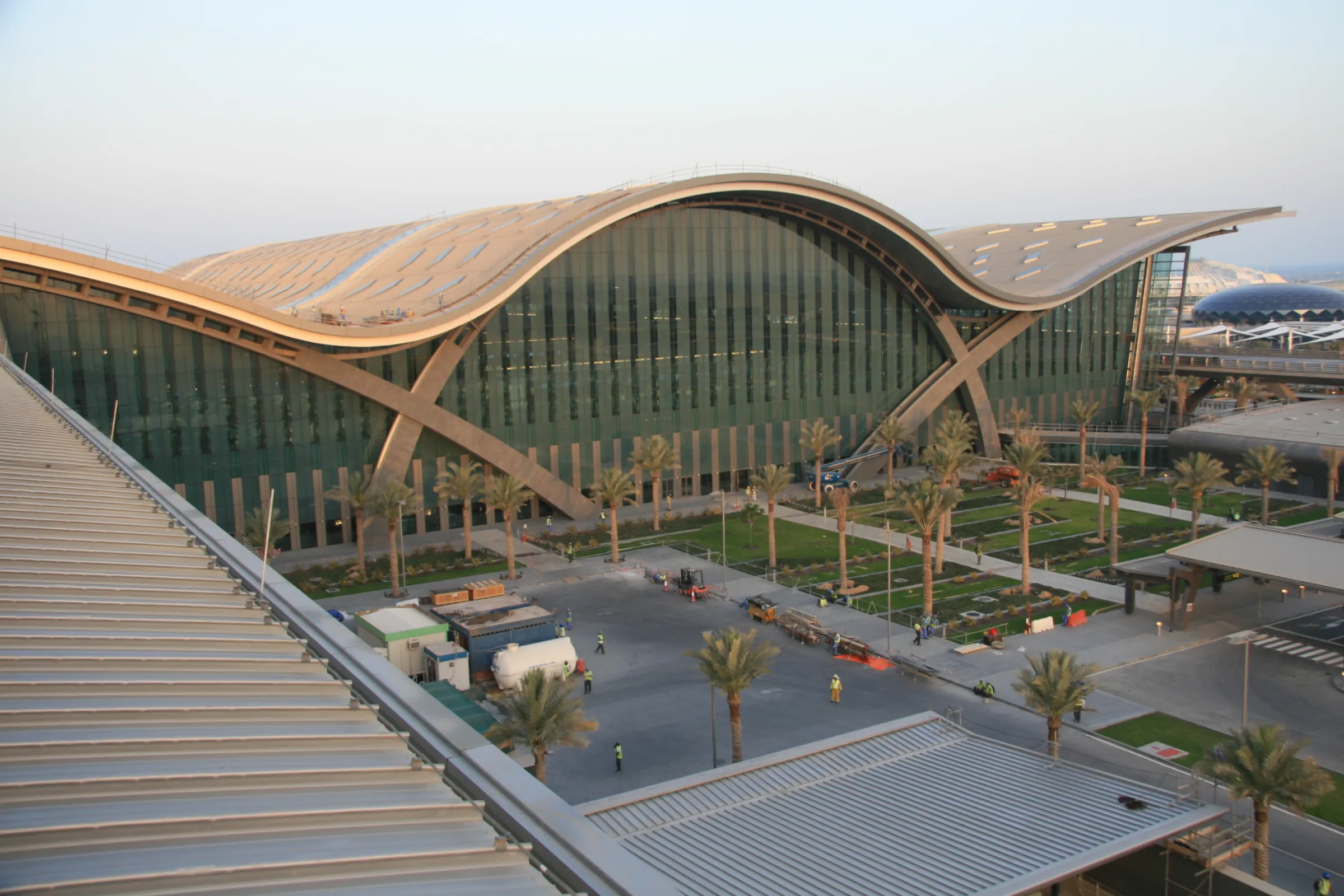 Hamad International Airport Doha / 330.000 sqm stainless steel standing seam roof