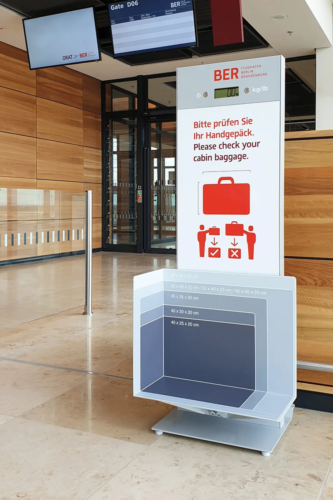 Baggage Sizer Business for the airport BER