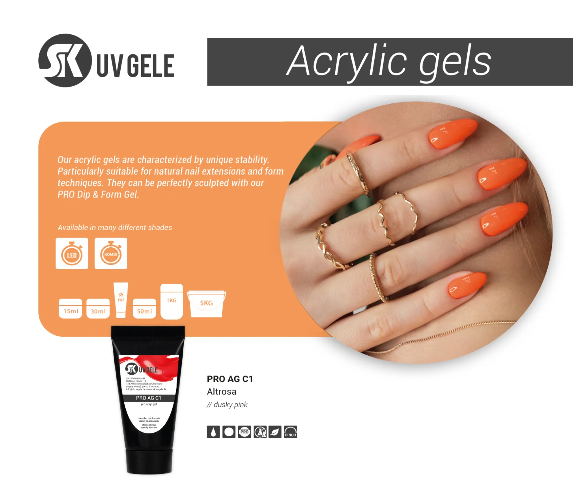 Acrylic gels - PRO AG C1 Acrylic gels - PRO AG C1