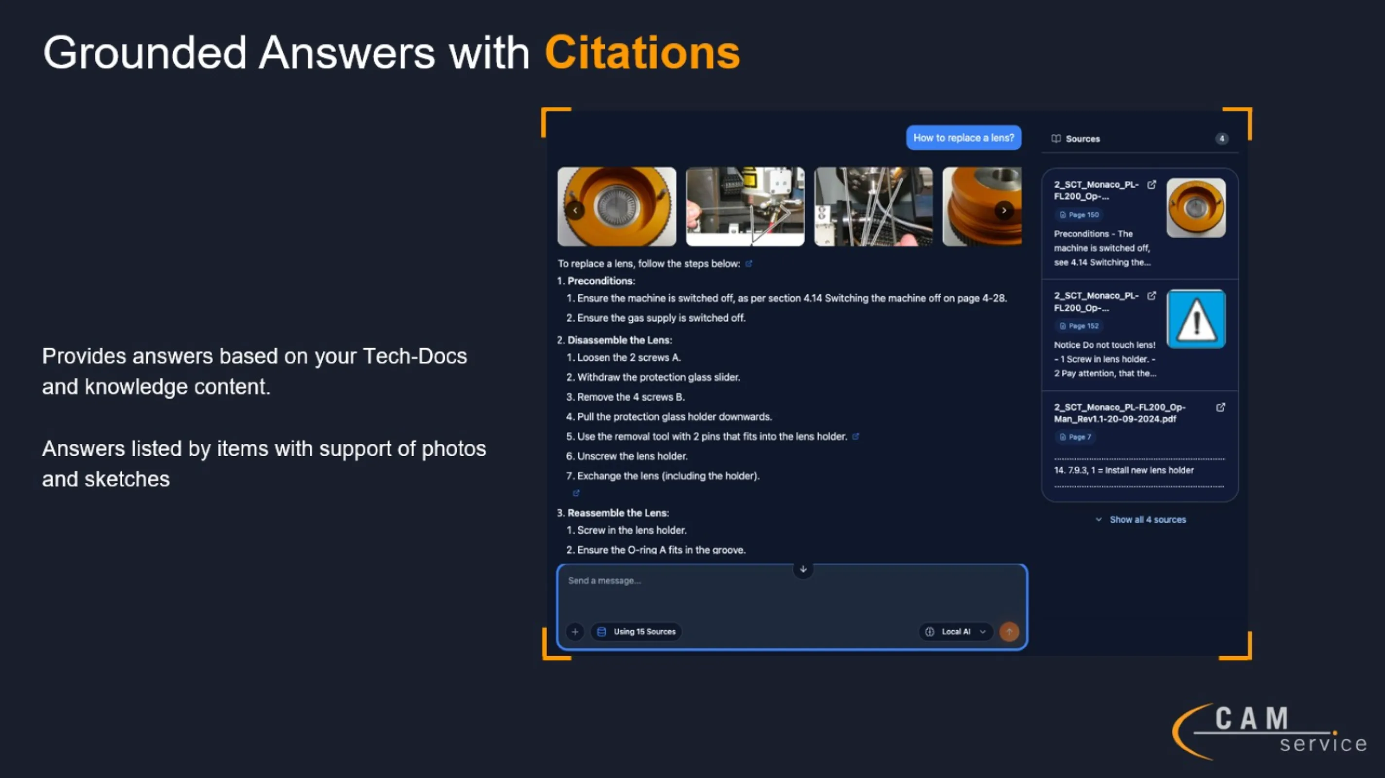 CAGI-Assist - AI based answers on local documents in a few seconds with source access