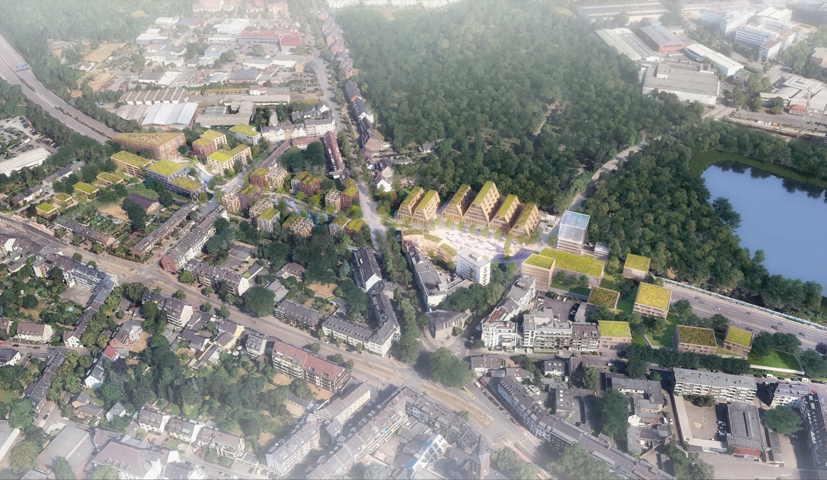 Vision - Tunnel superstructure in Düsseldorf-Heerdt