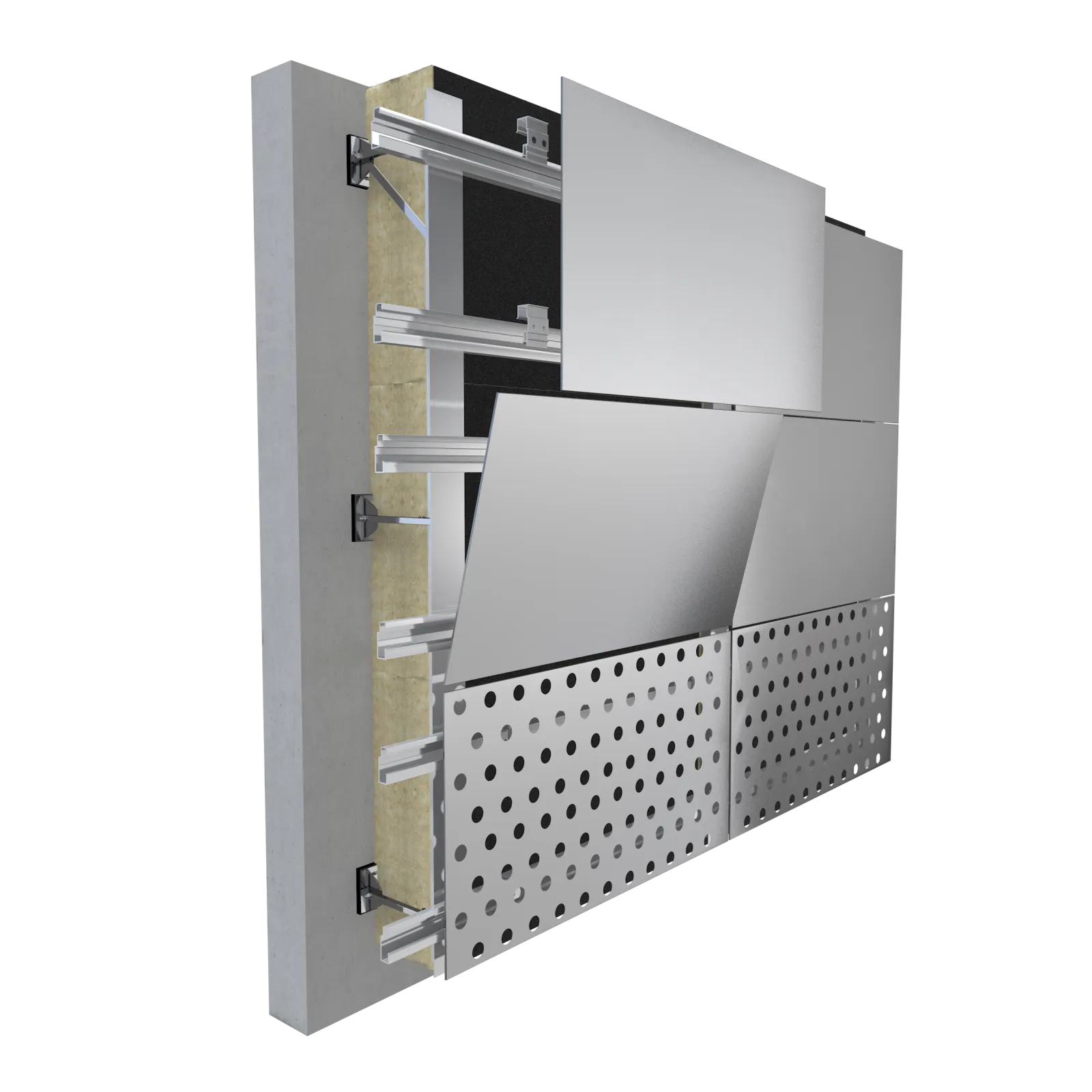 BEMO-BOND INVISIO facade construction