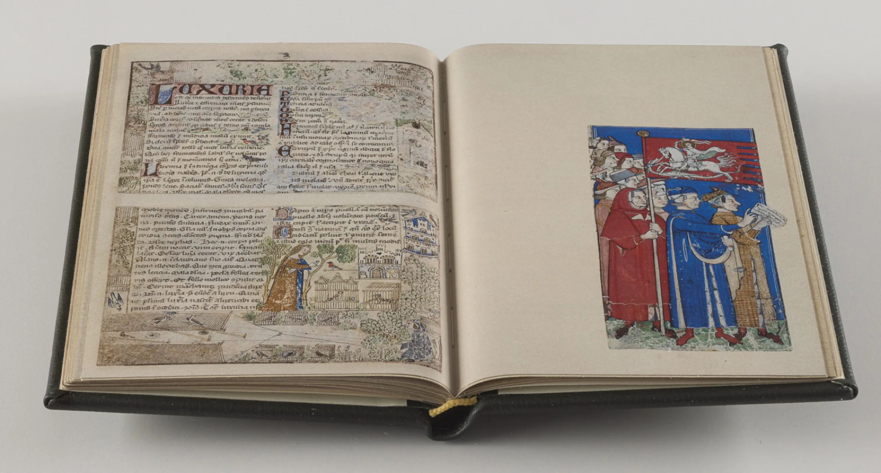 The frame text is a didactic text about vices and virtues, which aims to give the reader a deeper understanding through individual examples. The examples are mostly events from the time when the manuscript was written, making it a great source for history and politics, but also art and natural sciences. The frame text is a didactic text about vices and virtues, which aims to give the reader a deeper understanding through individual examples. The examples are mostly events from the time when the manuscript was written, making it a great source for history and politics, but also art and natural sciences.