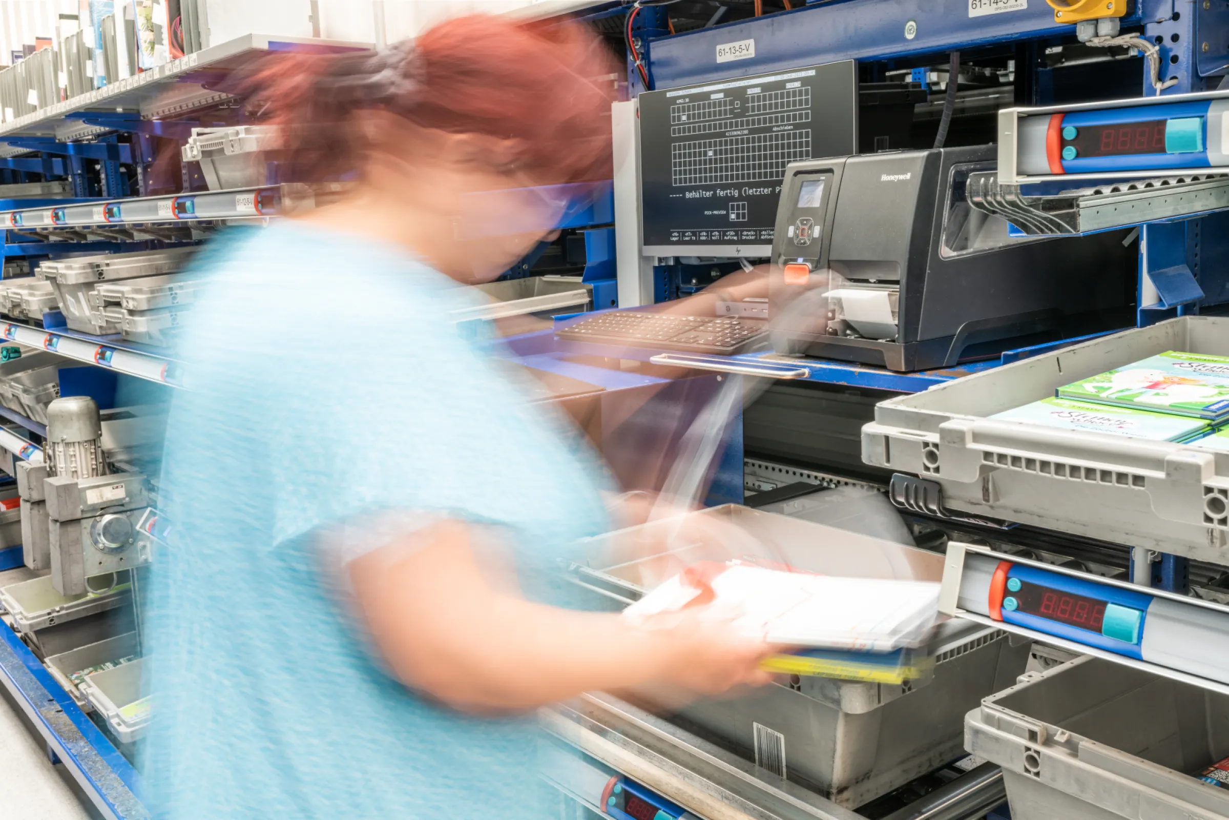 Books are picked according to customer orders and delivered overnight nationwide.