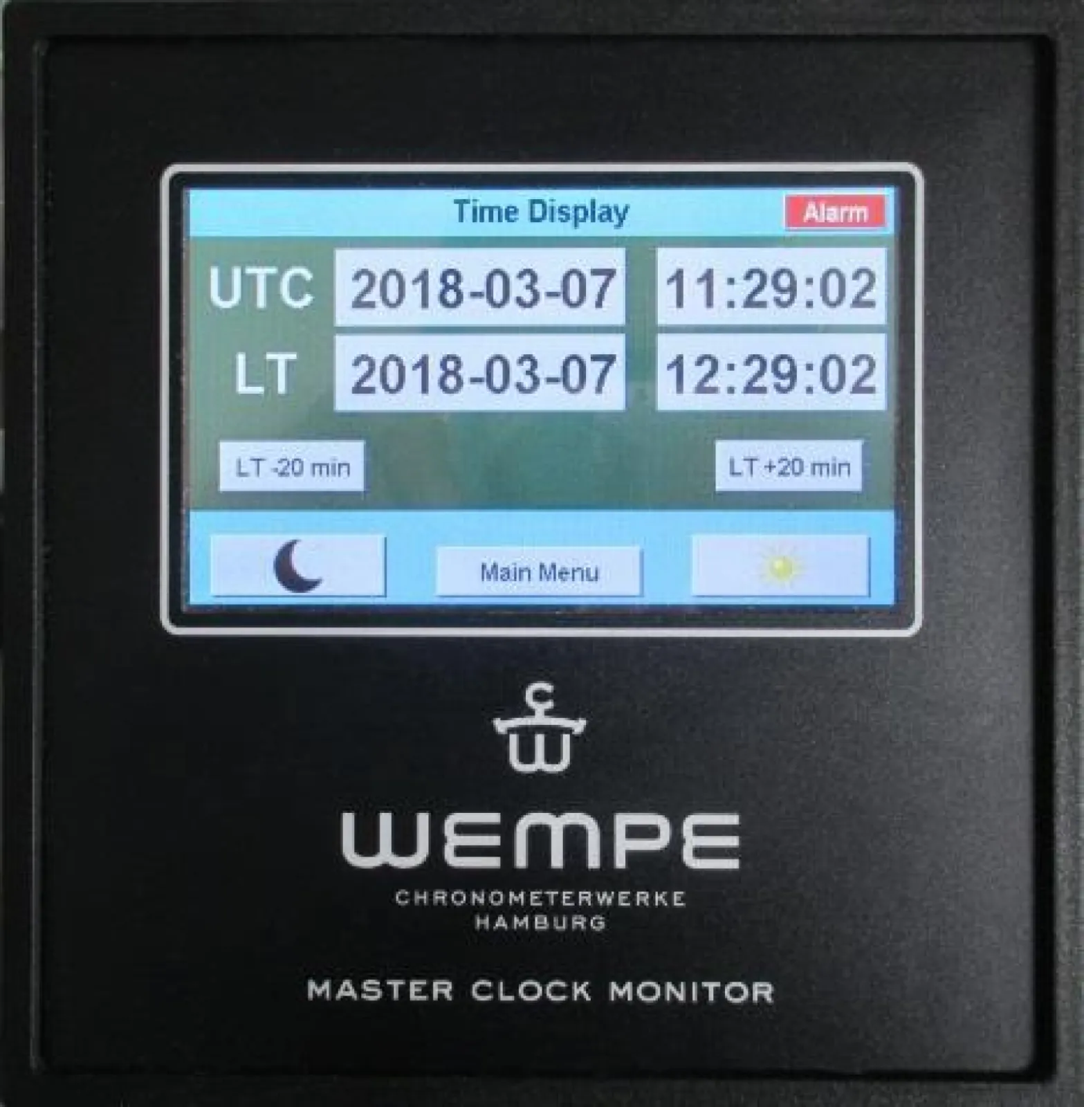 Master clock operation monitor BEMOtouch
