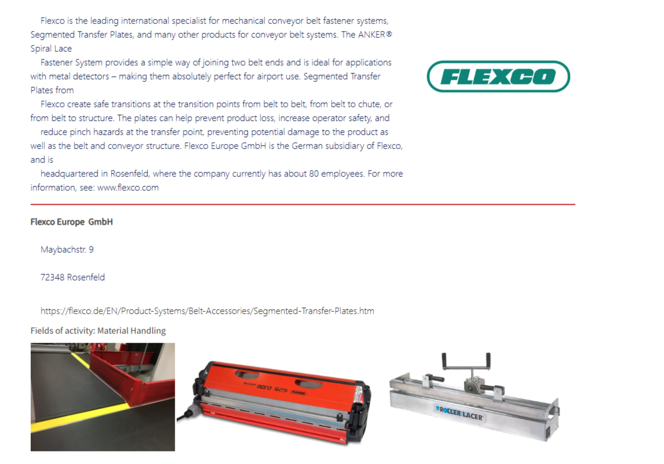 Fields of activity | Material Handling