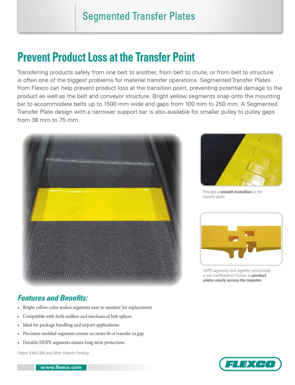 Segemented Transfer Plates | Prevent Product Loss at the Transfer Point