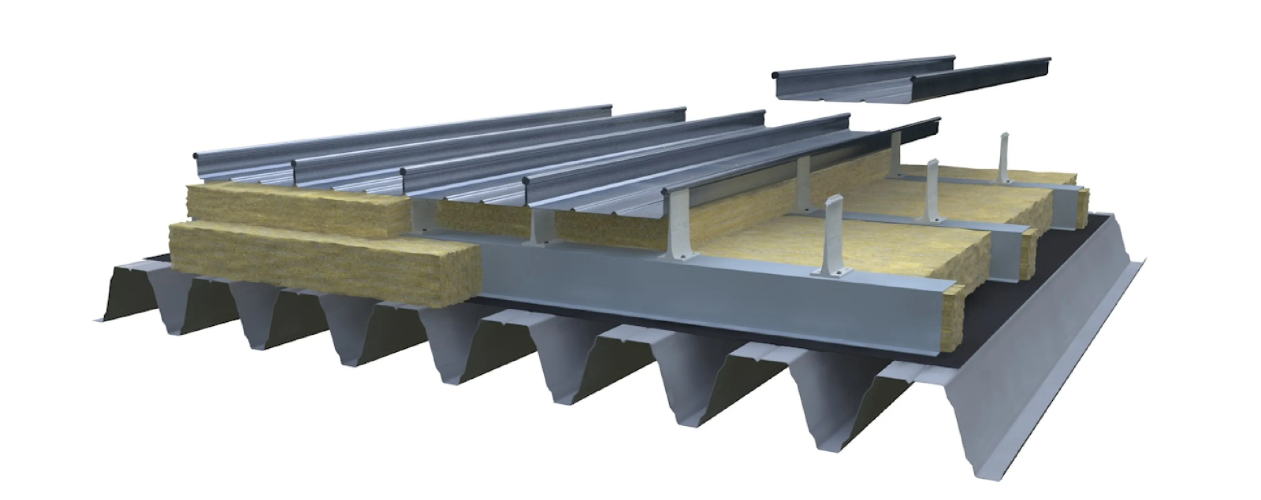 BEMO roof build-up (individual build-ups depending on project requirements possible)