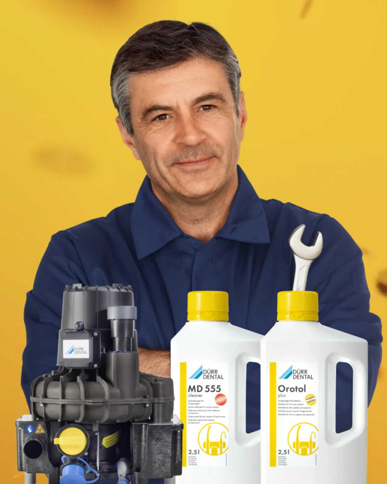 Preventive Maintenance of Suction machine with Orotol Plus & MD555