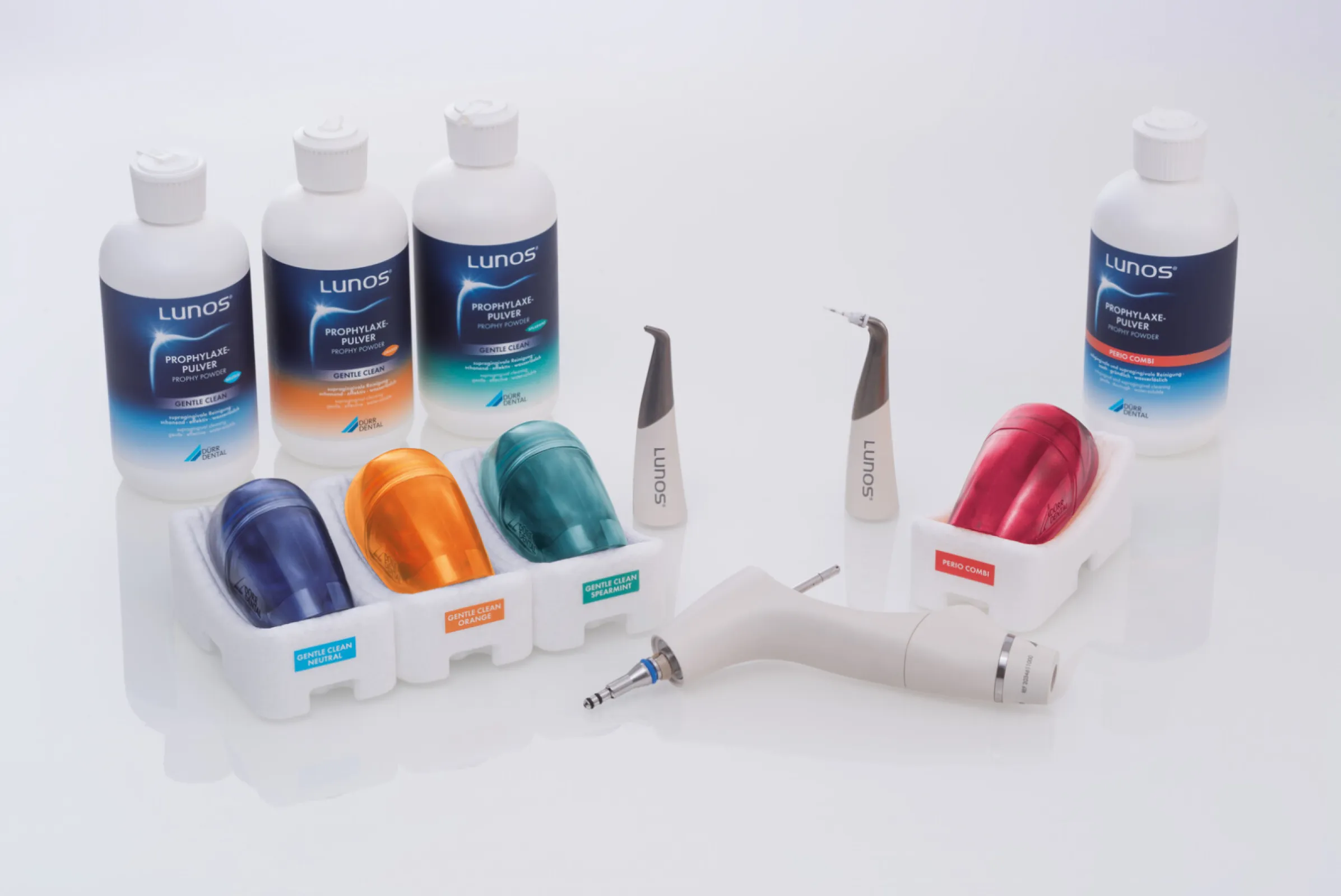 Lunos Air Polishing Unit with Powder Options
