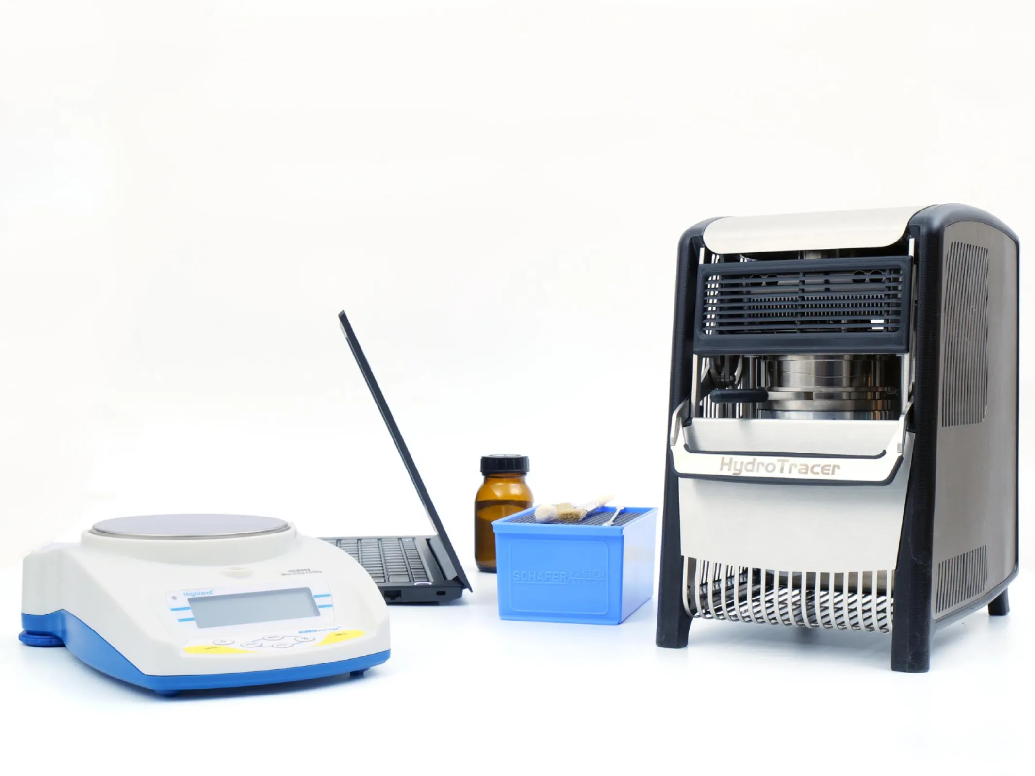 HydroTracer HT3 – stationary version, ideal for laboratory or fixed production line setup.