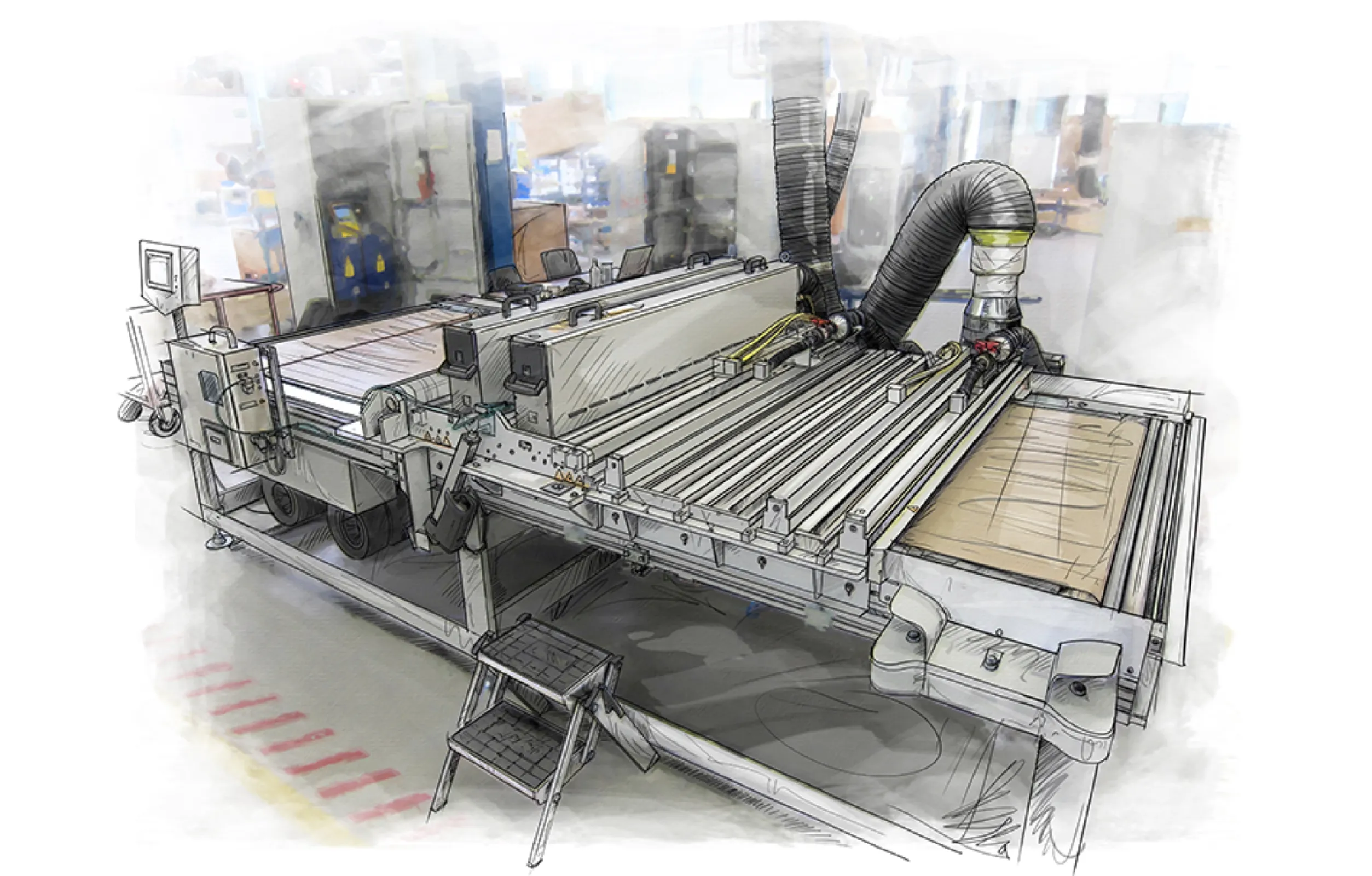 Woodline US inert: For curing highly resistant top coats on kitchen furniture in an inert atmosphere.