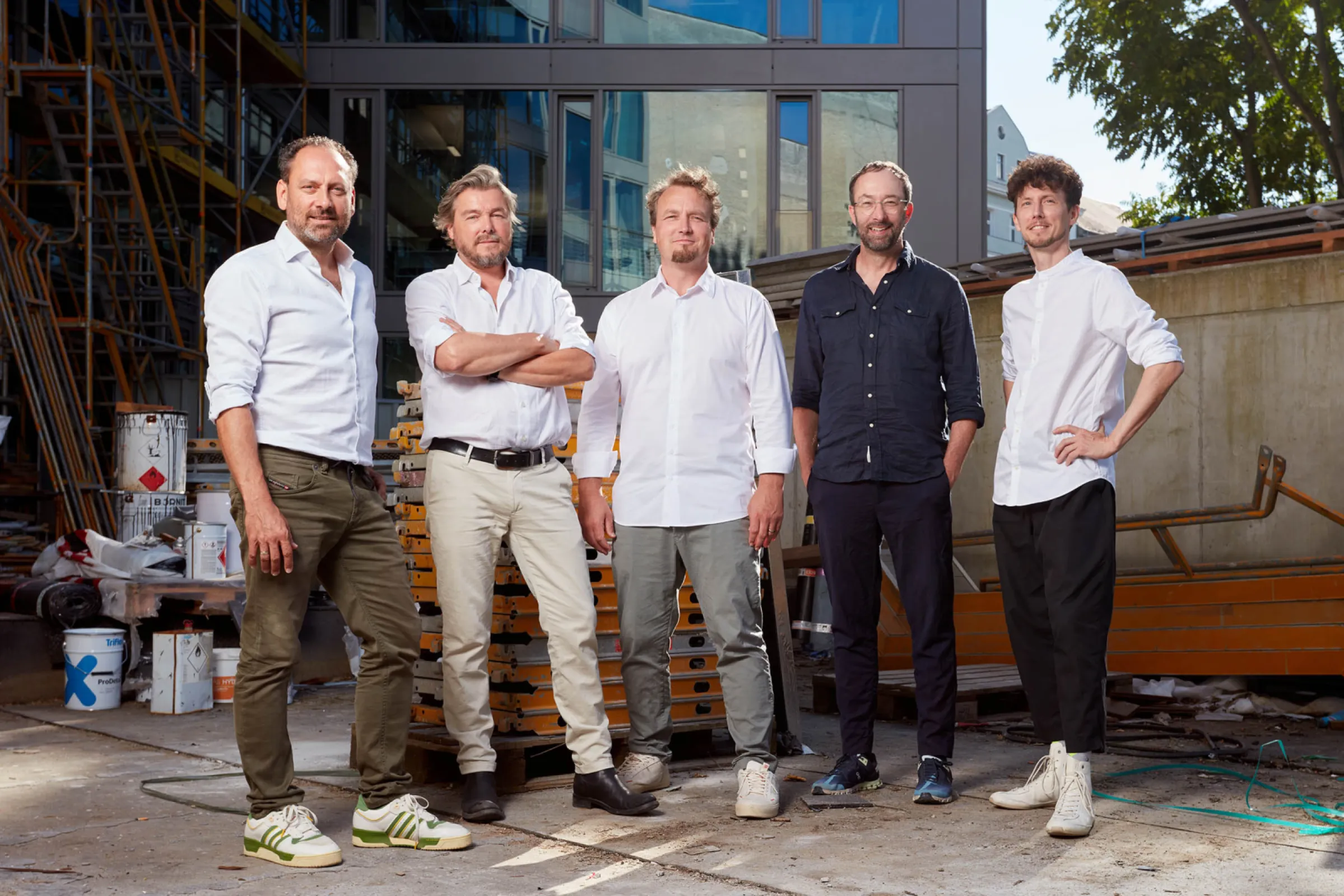GRAFT Partners Thomas Willemeit, Lars Krückeberg, Sven Fuchs, Wolfram Putz and Georg Schmidthals  © Christian Thomas