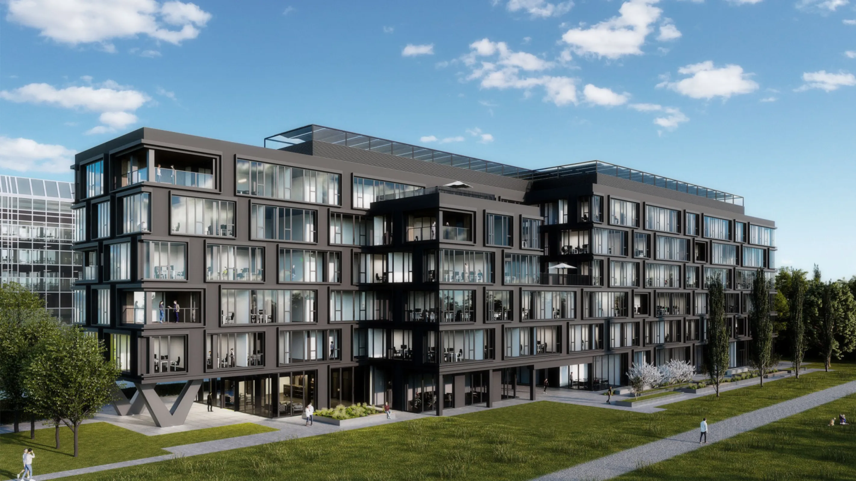 Vizualisation of H29 Office in Munich, Germany ©OSA