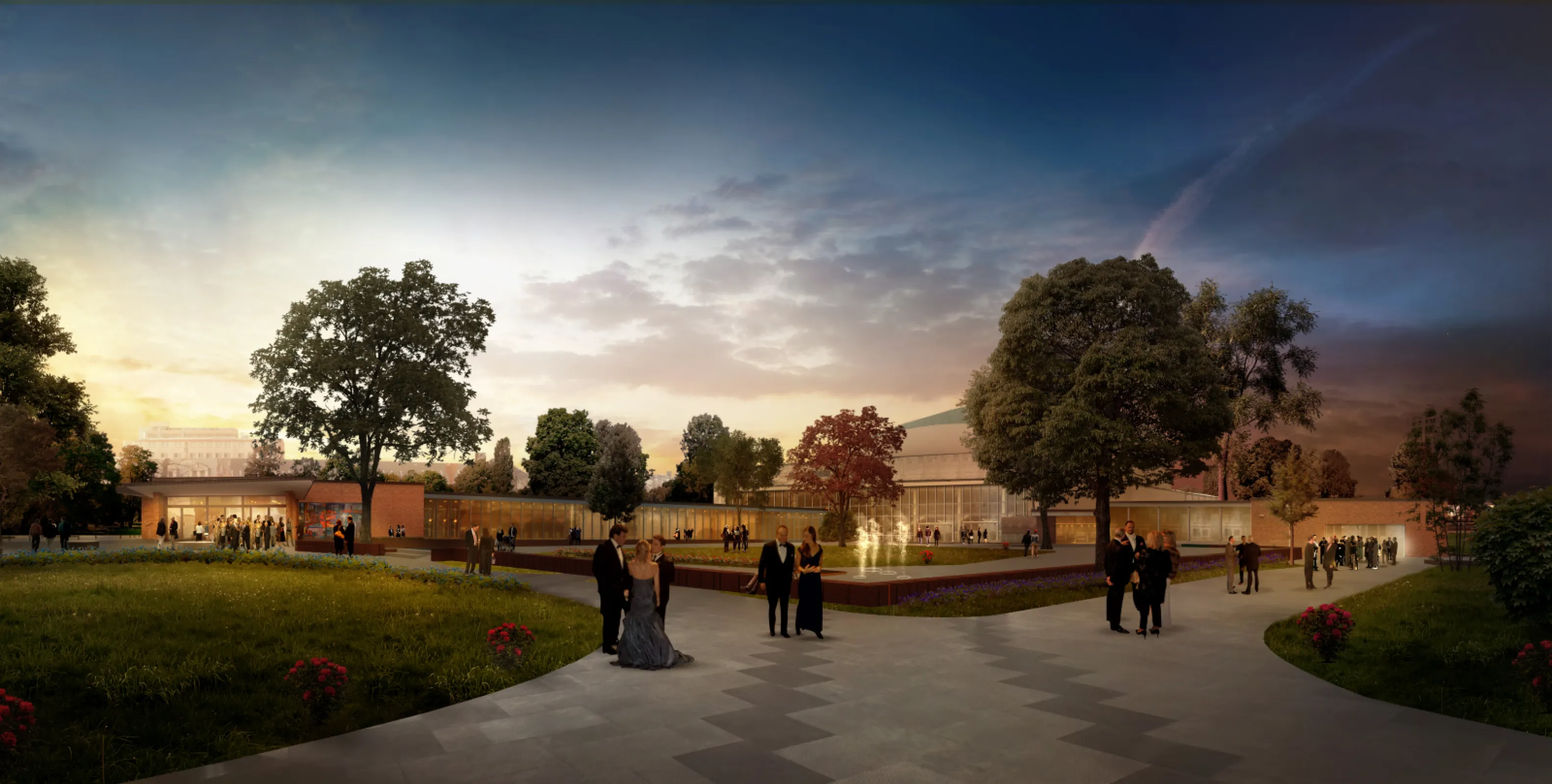 Vizualisation of Beethovenhalle in Bonn, Germany ©Nieto Sobejano Architectos