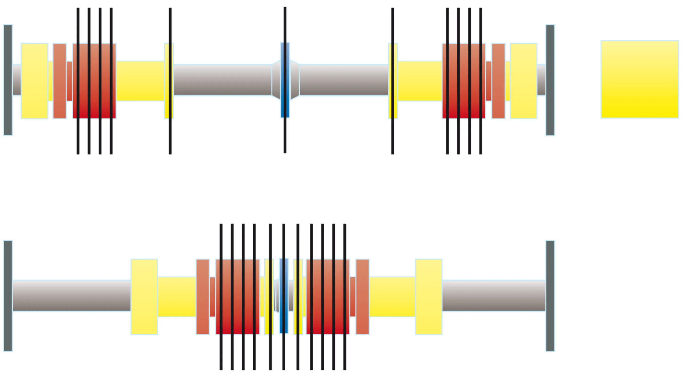 Adjustable saw blades with telescopic technology for minimal variable cutting widths