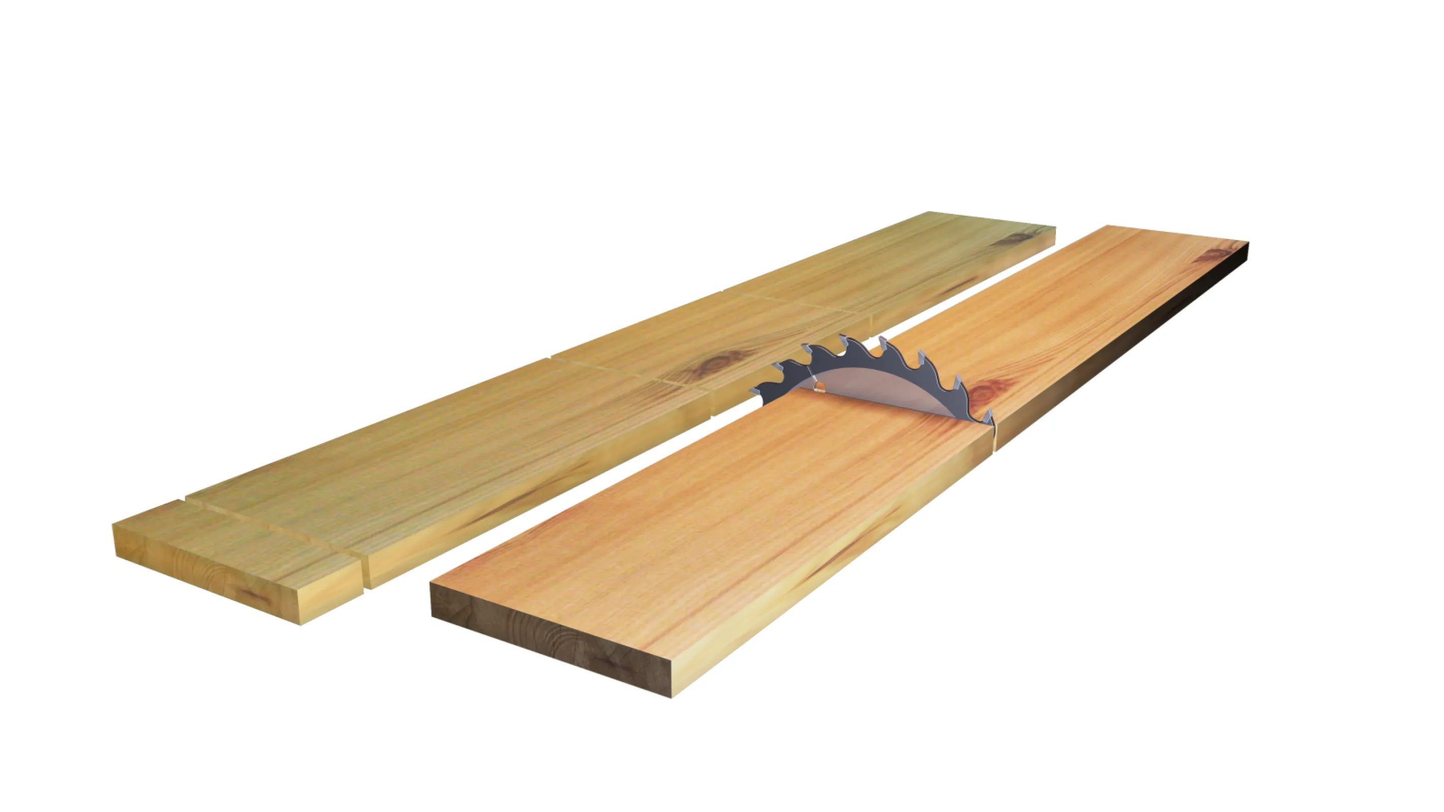 Optimal cutting results for maximum yield and added value