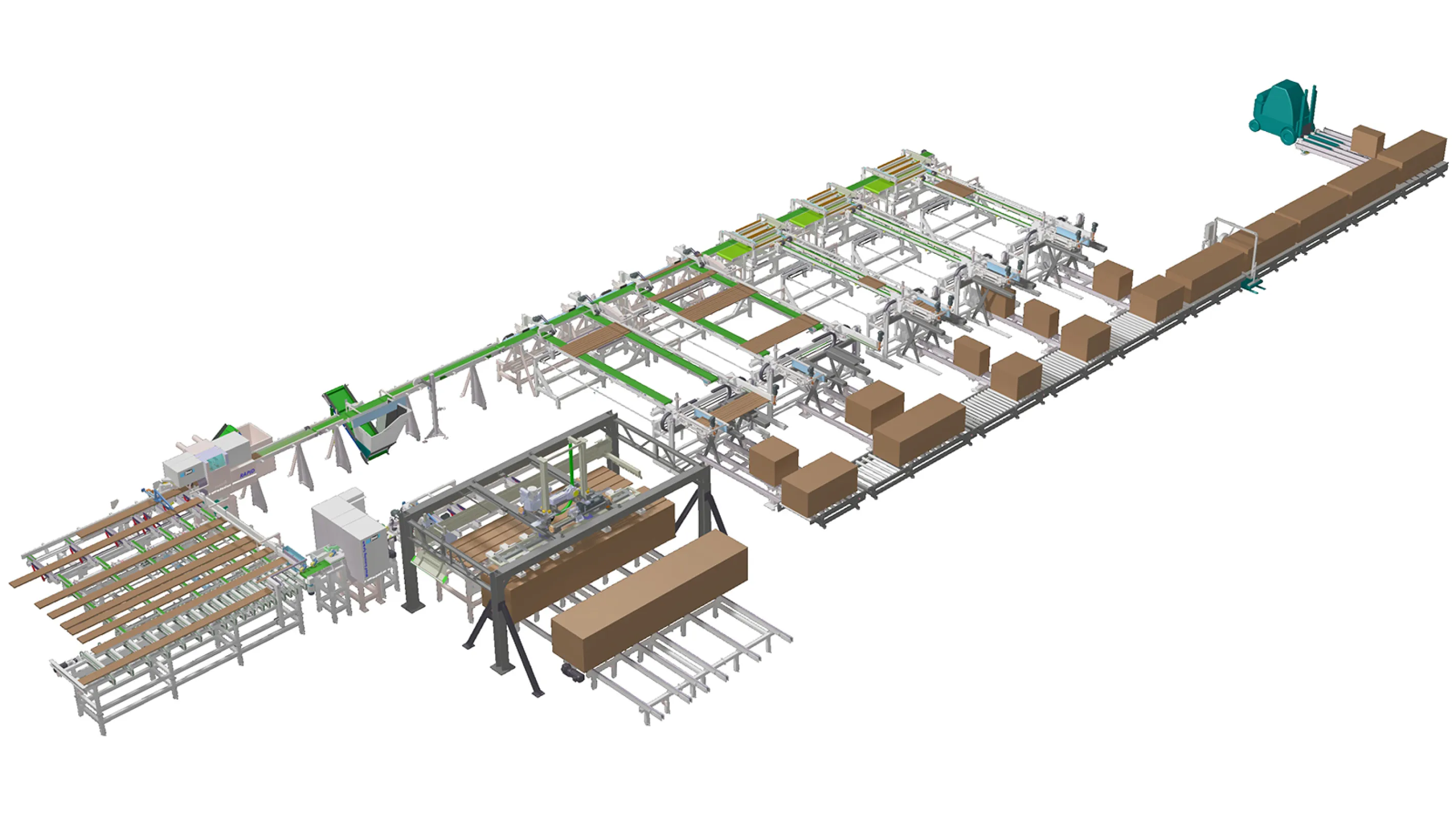 High Speed Cross Cut System with destacking, scanning, sorting and stacking