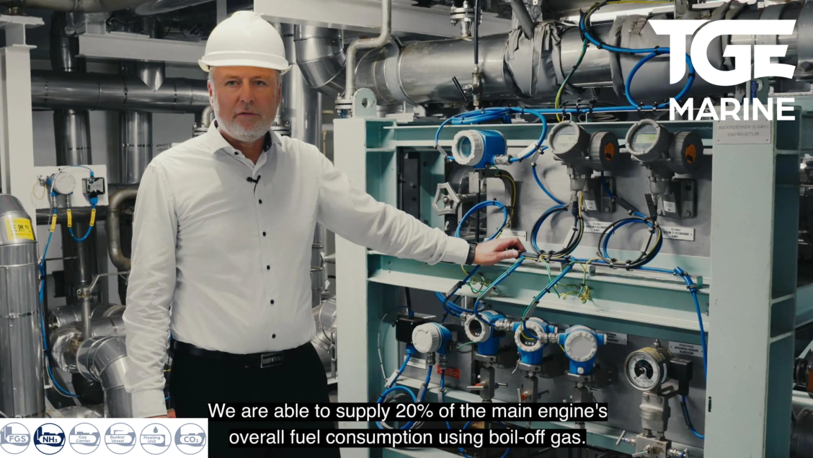 A TGE Marine recondenser RECONOMISER (TM) for sustainable BOG management