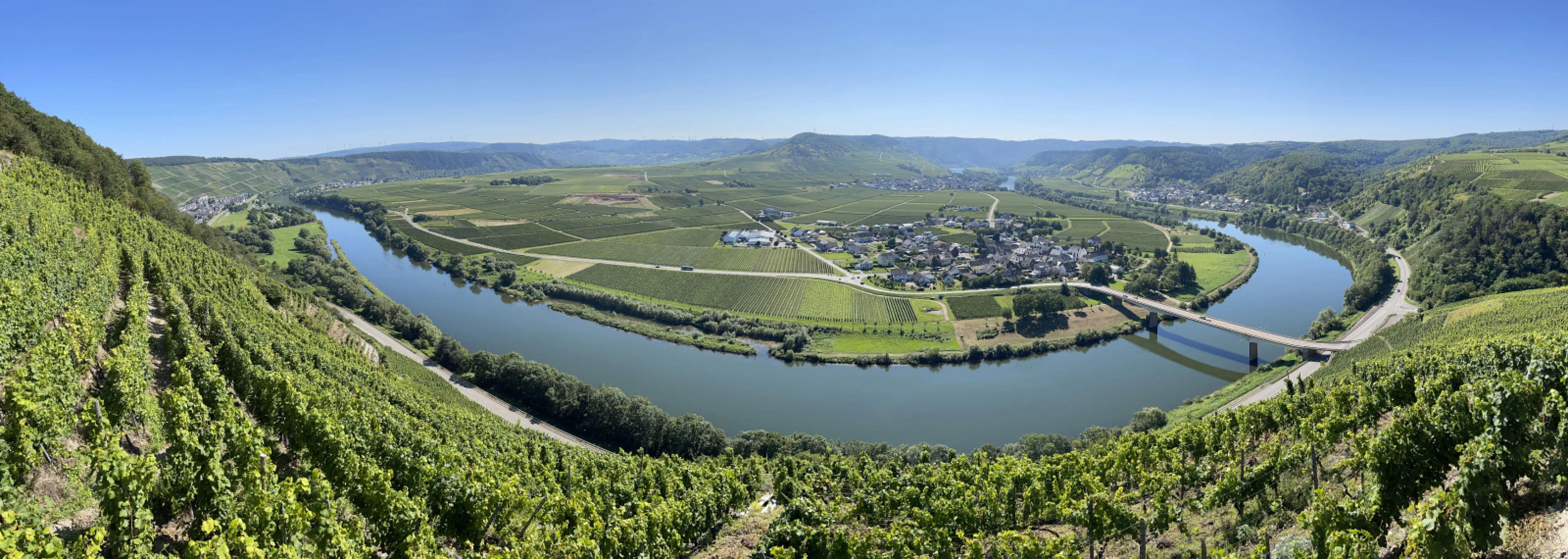 The Mosel valley seen from the Th. Ritsch.