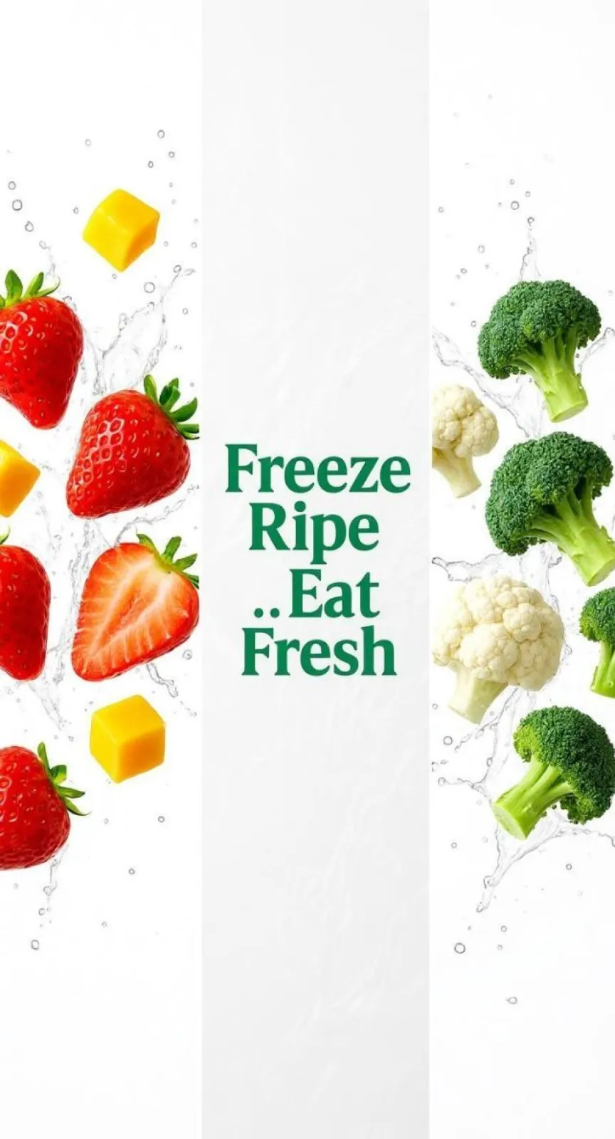 Freeze Ripe ..  Eat Fresh