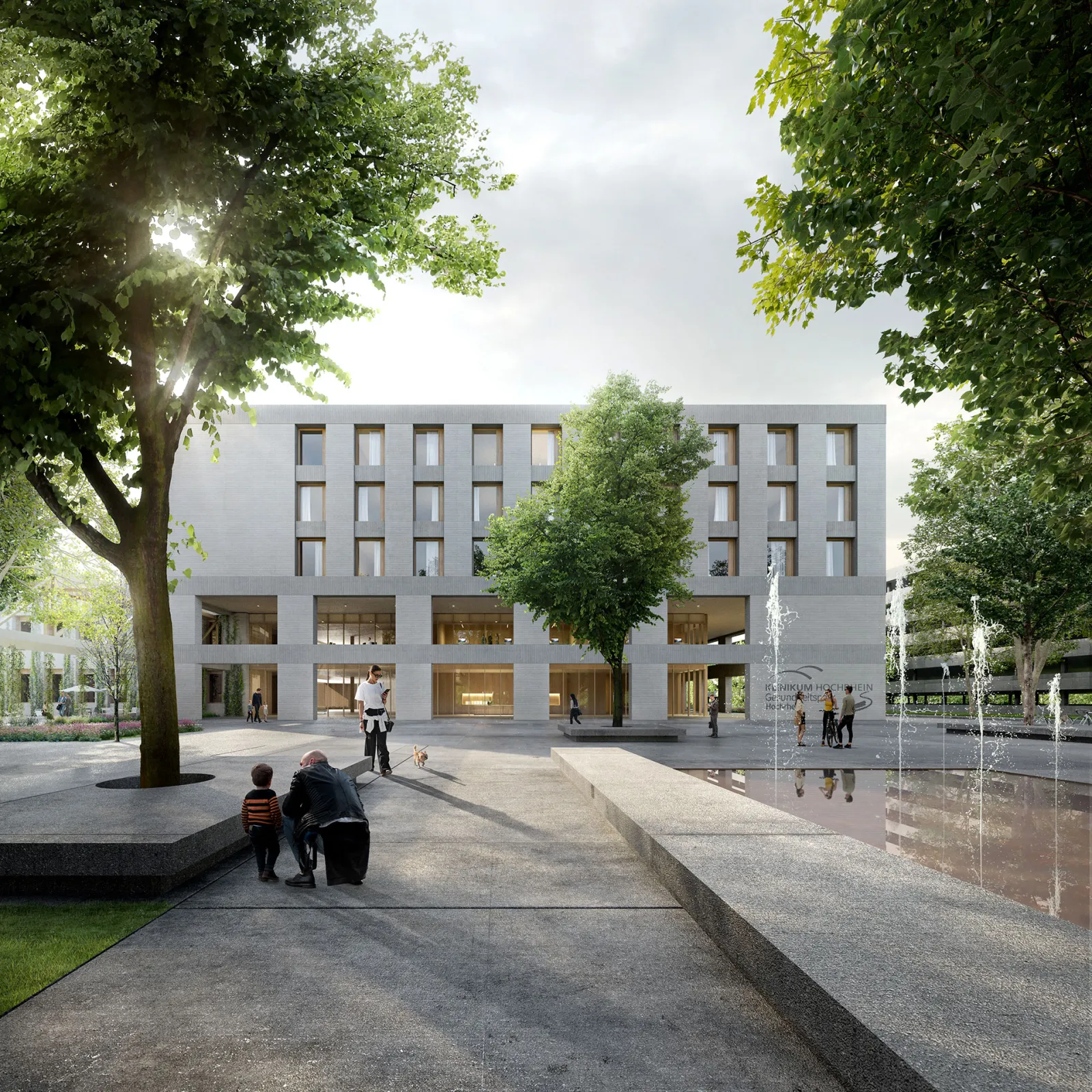 Zentralklinikum Hochrhein Waldshut-Tiengen, Germany | ‘Healing environment’ concept An exemplar of hospital design, the Clinic will be the centrepiece of the healthcare campus on which it is to be built, a place with its own identity where people feel at home. Baumschlager Eberle Architekten have devised a ‘healing environment’ concept that is future-proof in terms of both energy and urban design.