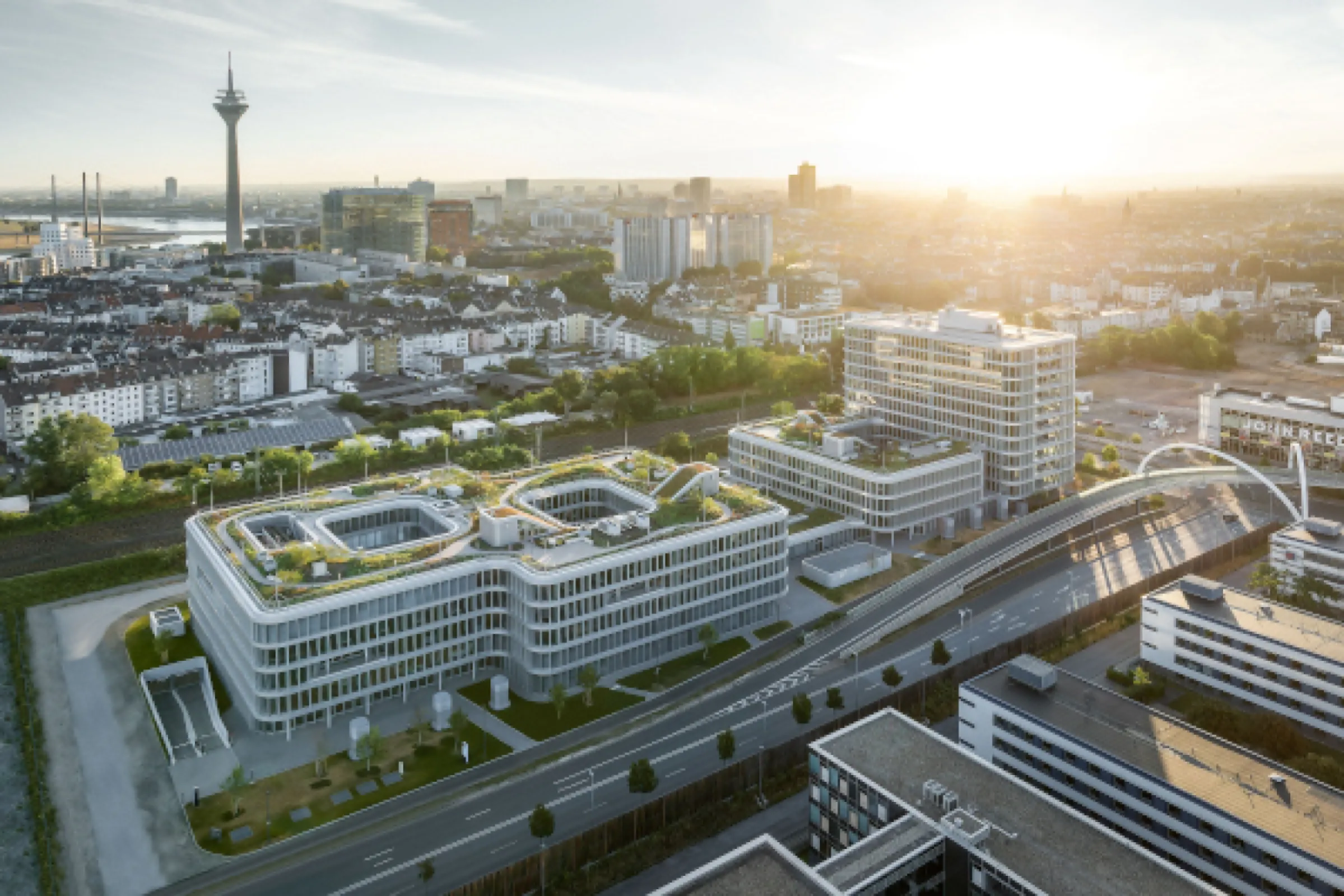 WPP Headquarters on Mizal Campus, Duesseldorf, Germany (© Marcel Kusch)