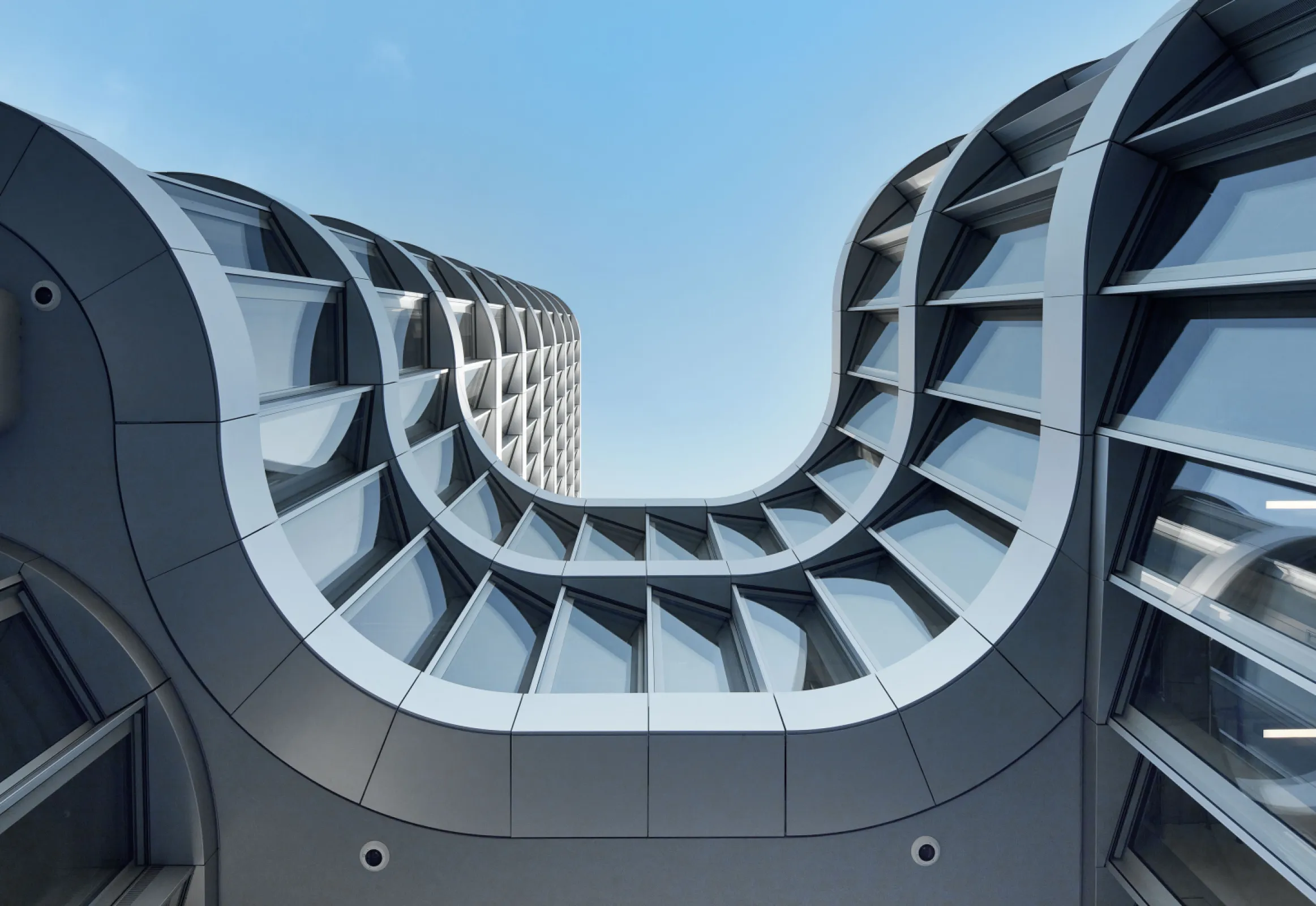WPP Headquarters on the Mizal campus in Duesseldorf, Germany – detail facade