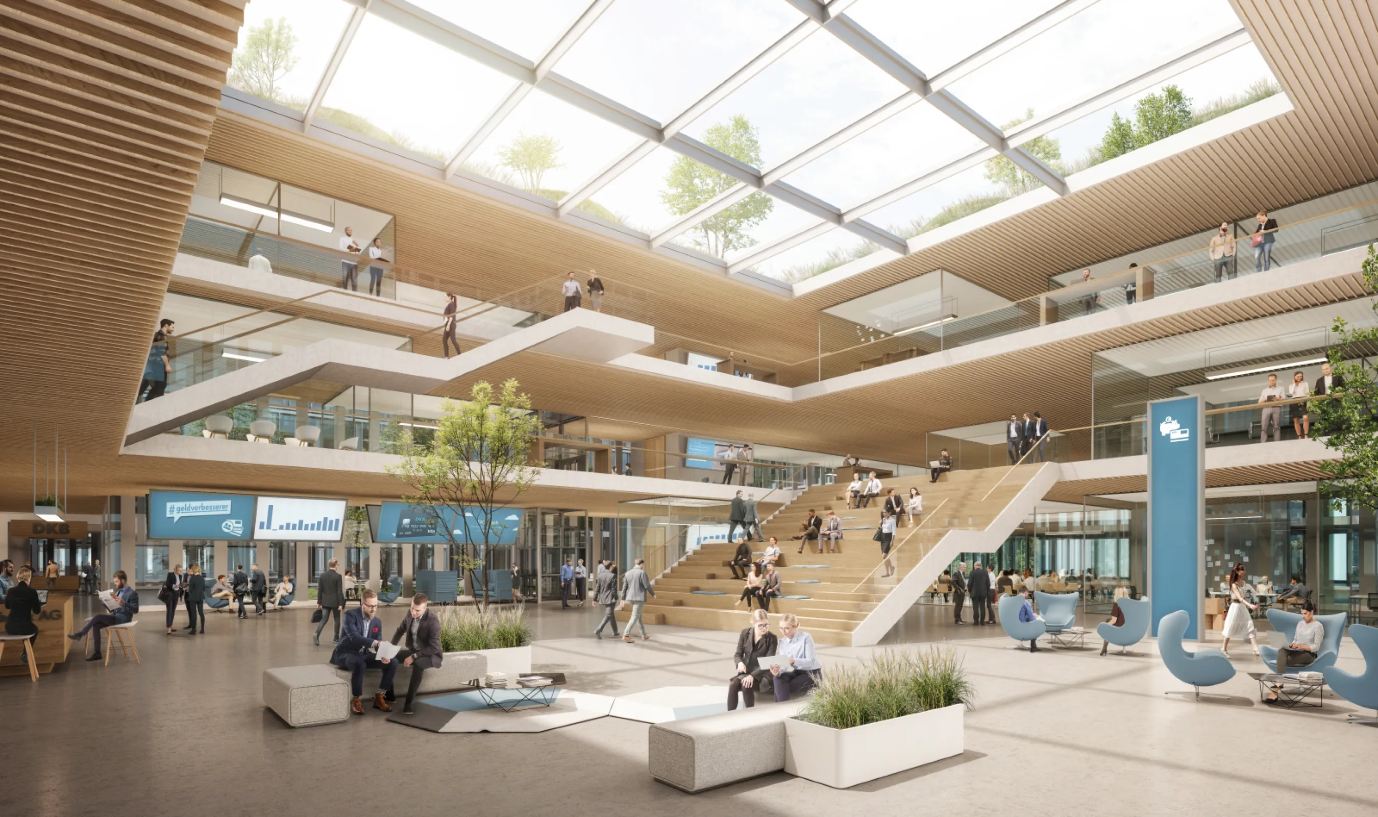 Square 1 Office campus, Town hall