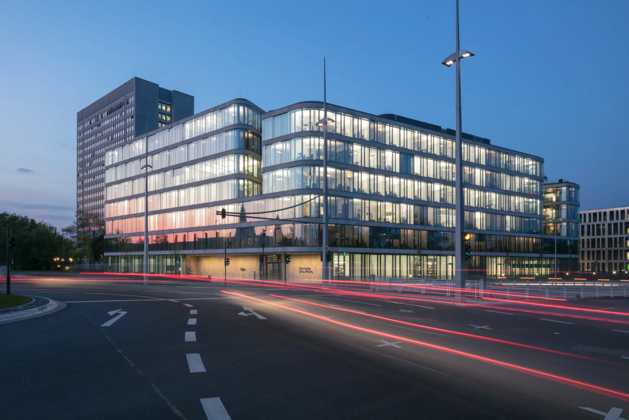 FGS Office campus in Bonn at night