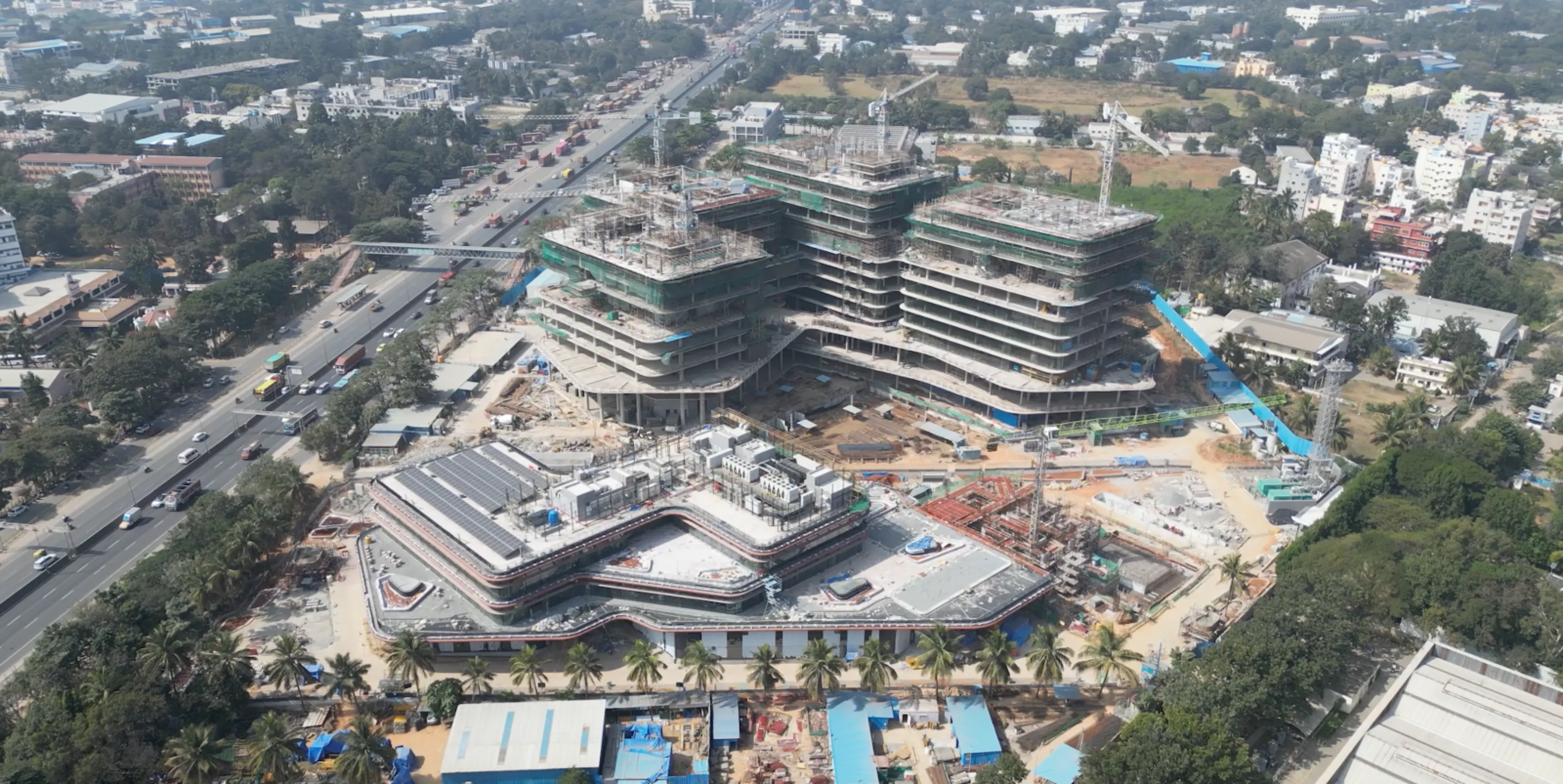 Construction site of Siemens Healthineers New Global Innovation Center in Bengaluru, India