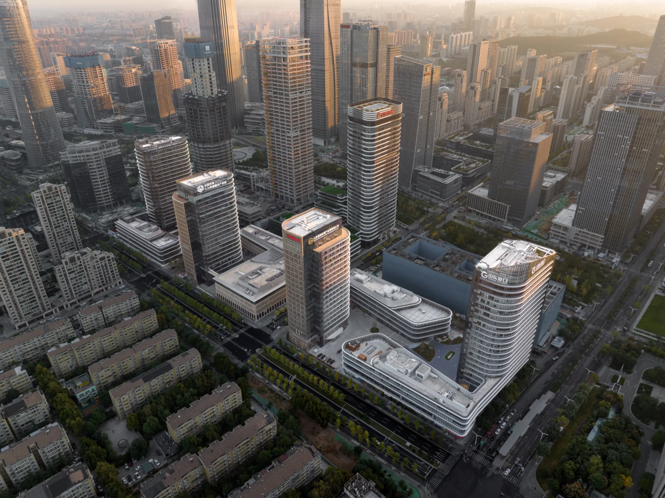 South Part of International Financial City in Central Business Area, Jinan, China ©Feng Shao