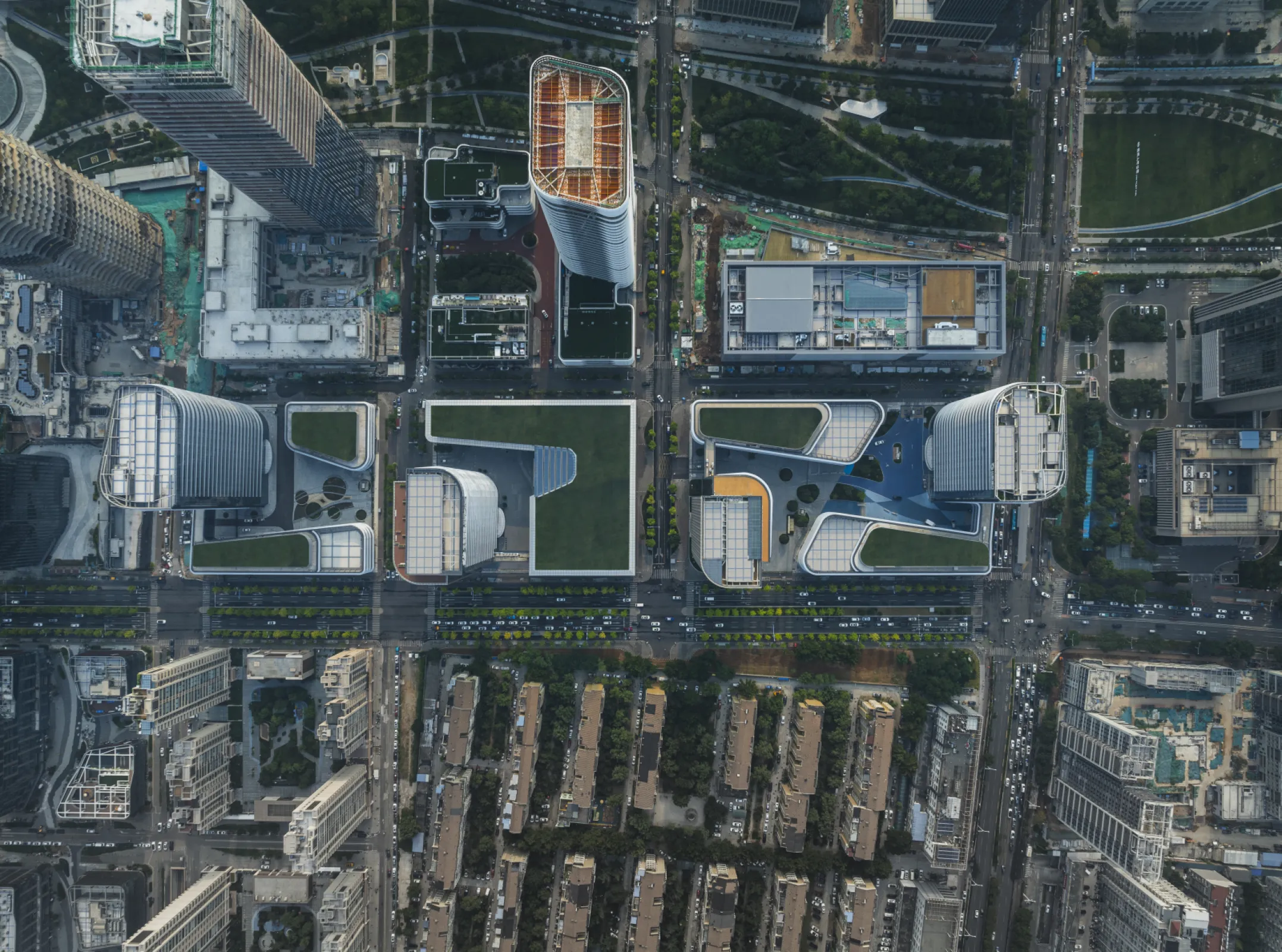 South Part of International Financial City in Central Business Area, Jinan, China ©HGEsch