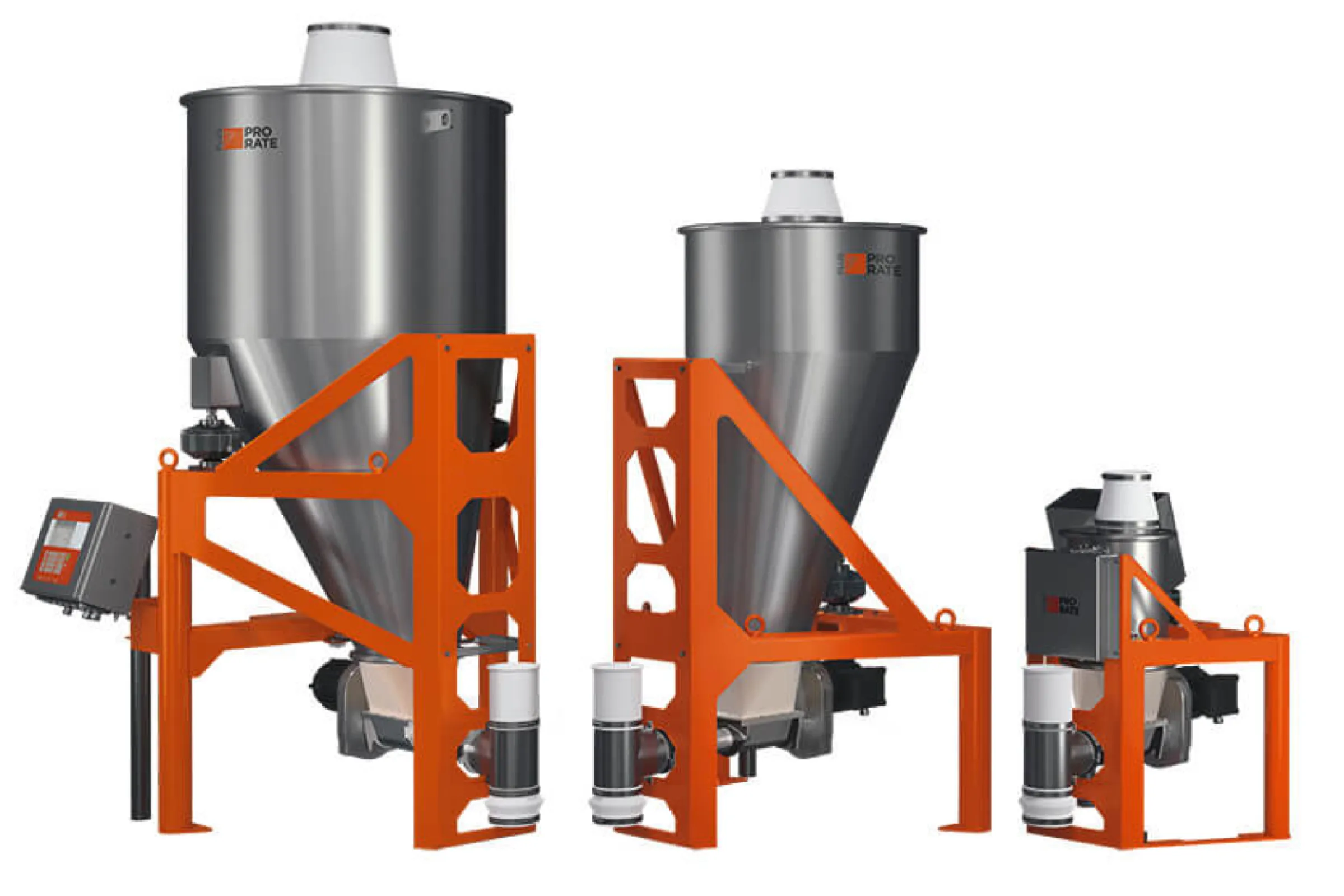 ProRate PLUS feeders are available in three sizes