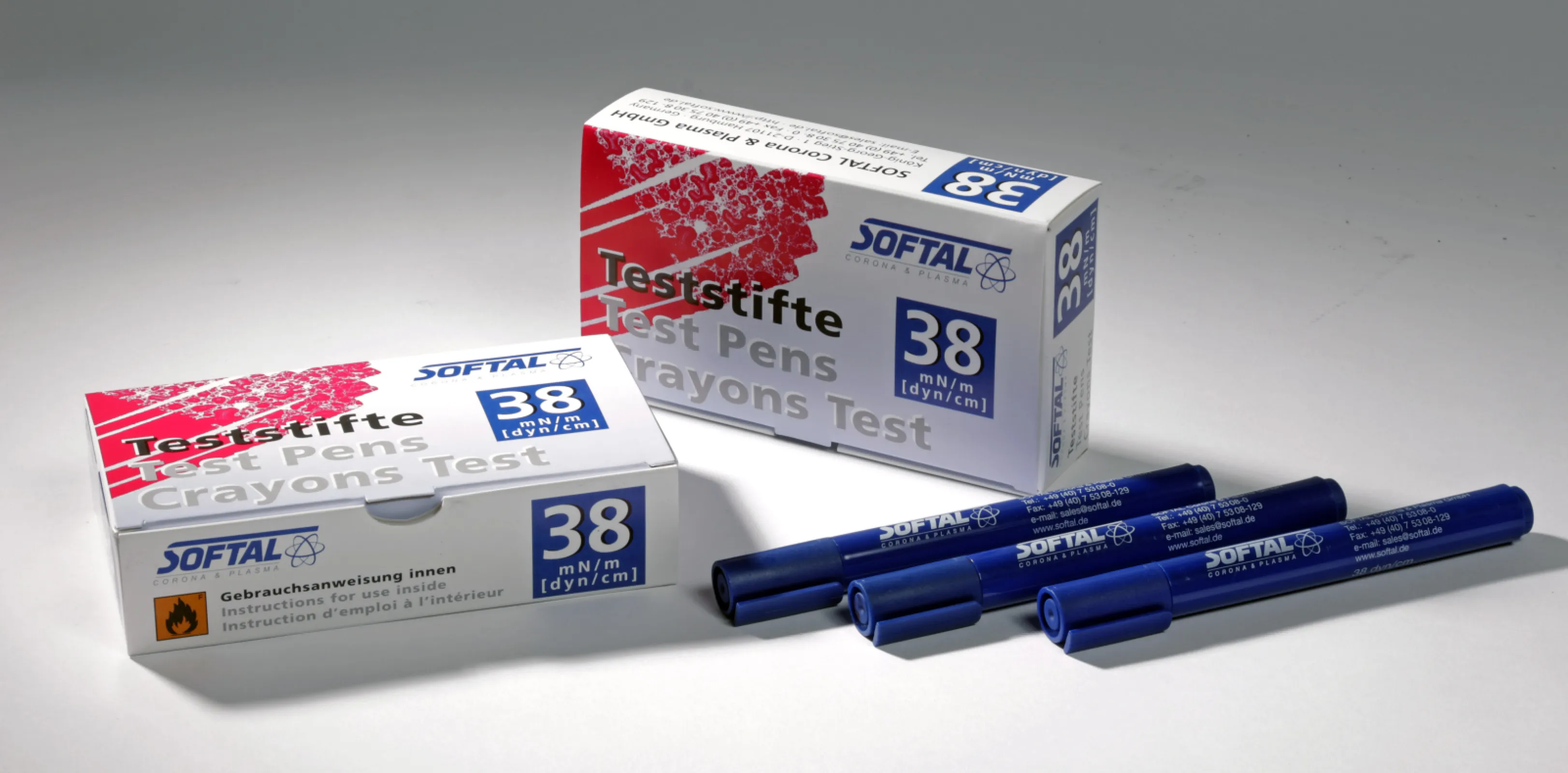 Softal dyne level test pens.
