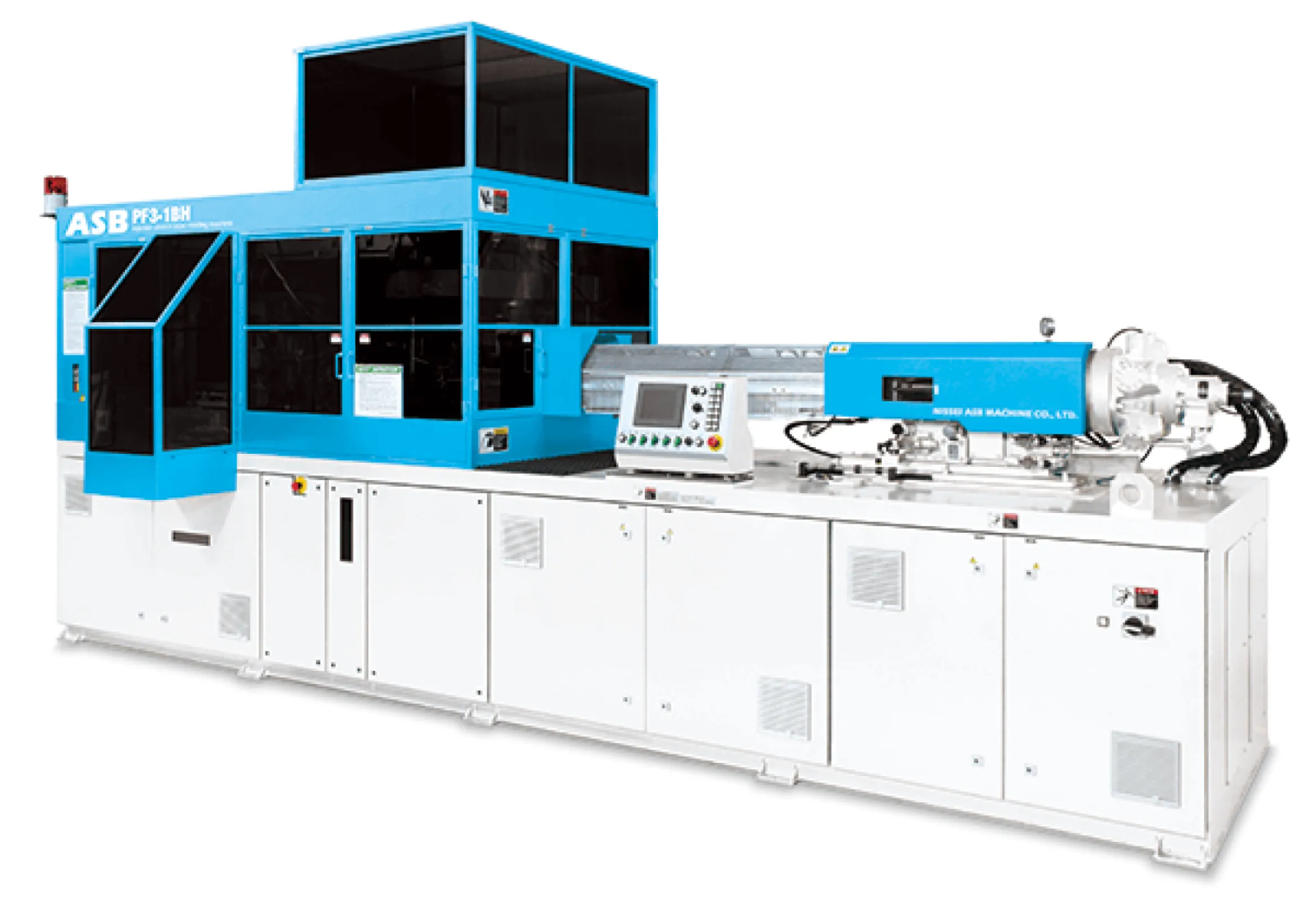 PF3-1BH - Suitable for molding large PET containers and bottles with handles up to 6L.