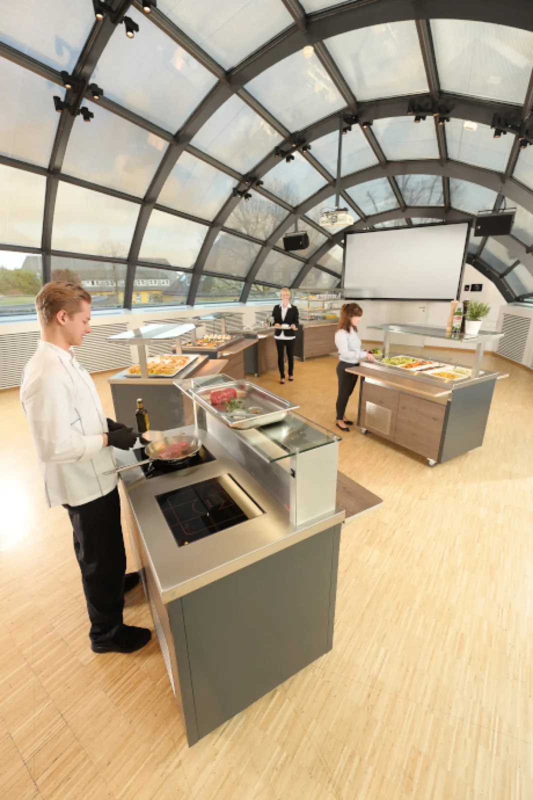 Smart-Serve buffet counter