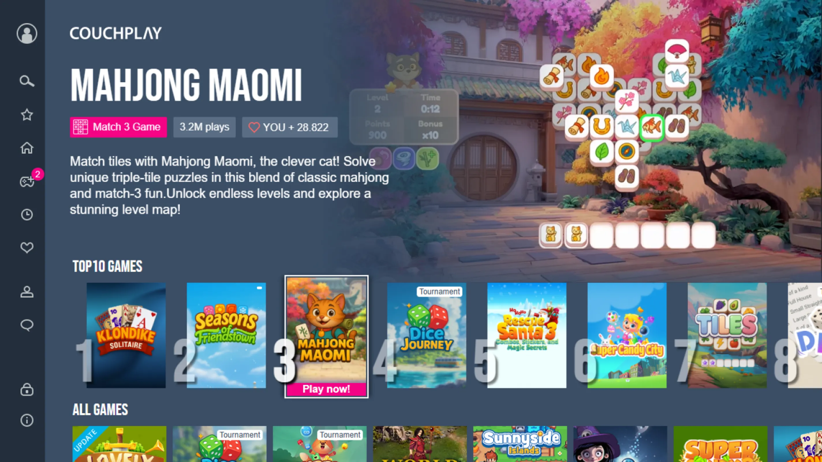 CTV GAMING PORTAL - COUCHPLAY