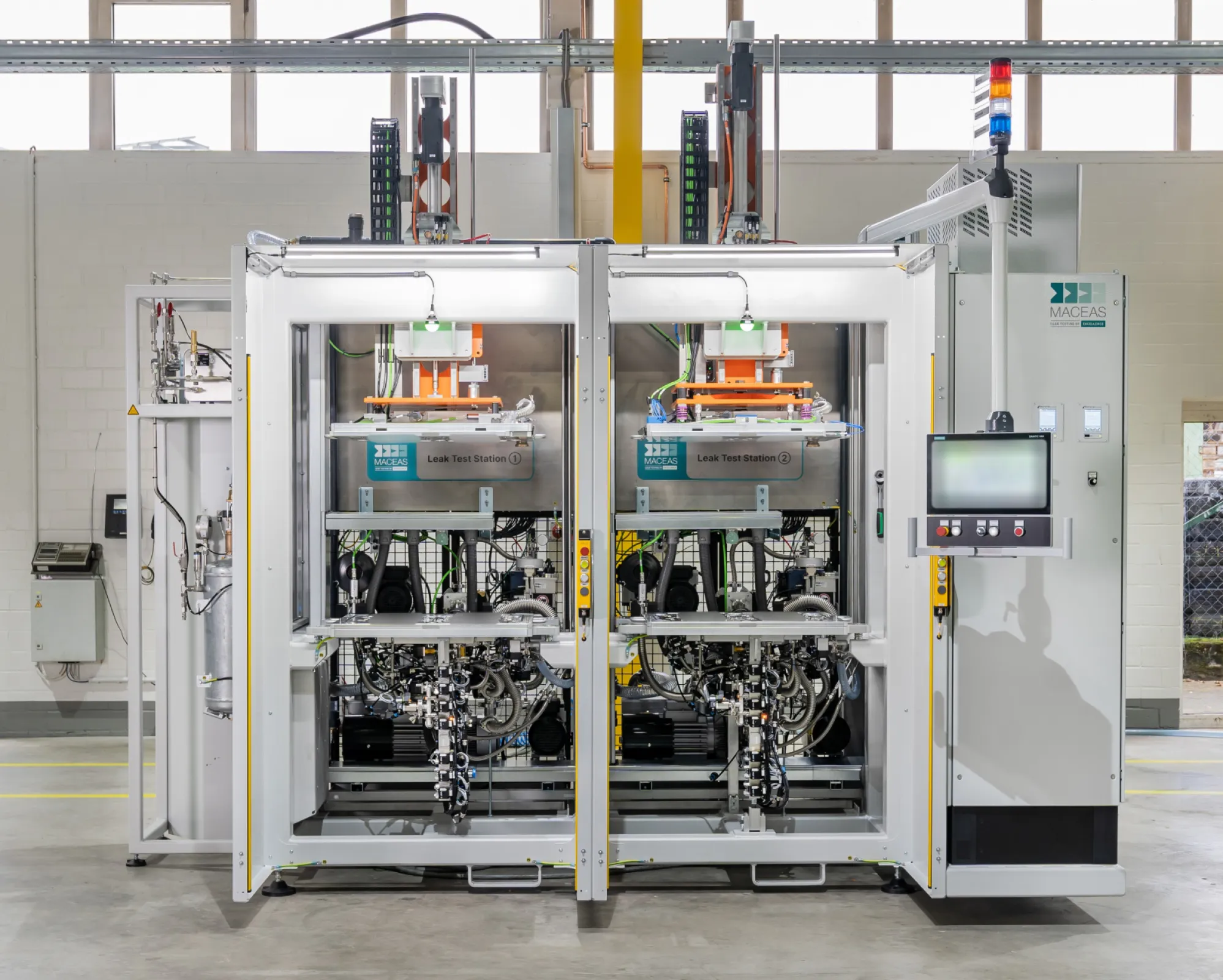 Semi-automated Helium Leak Test for Bipolar Plates