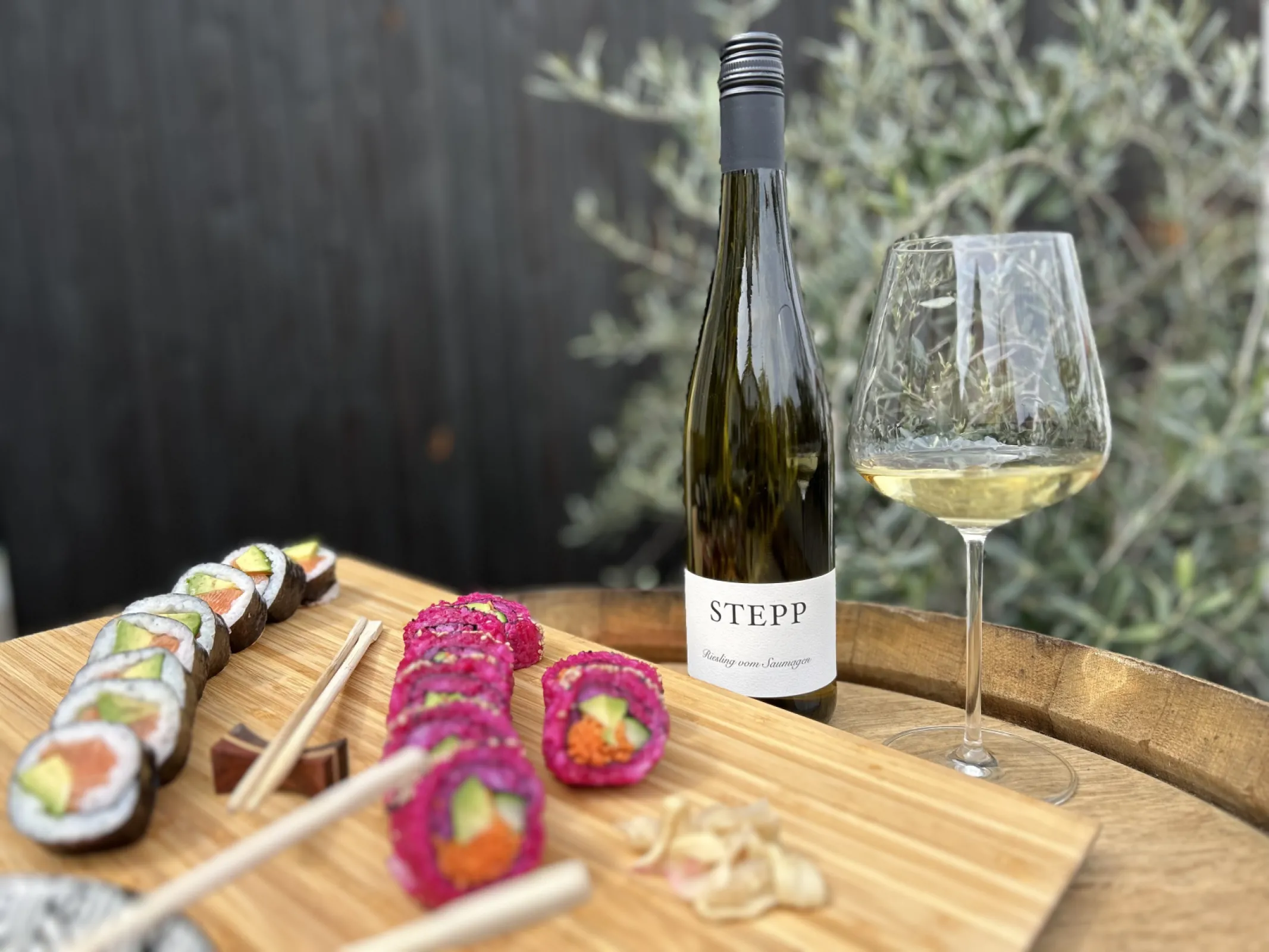 STEPP wines great with Sushi